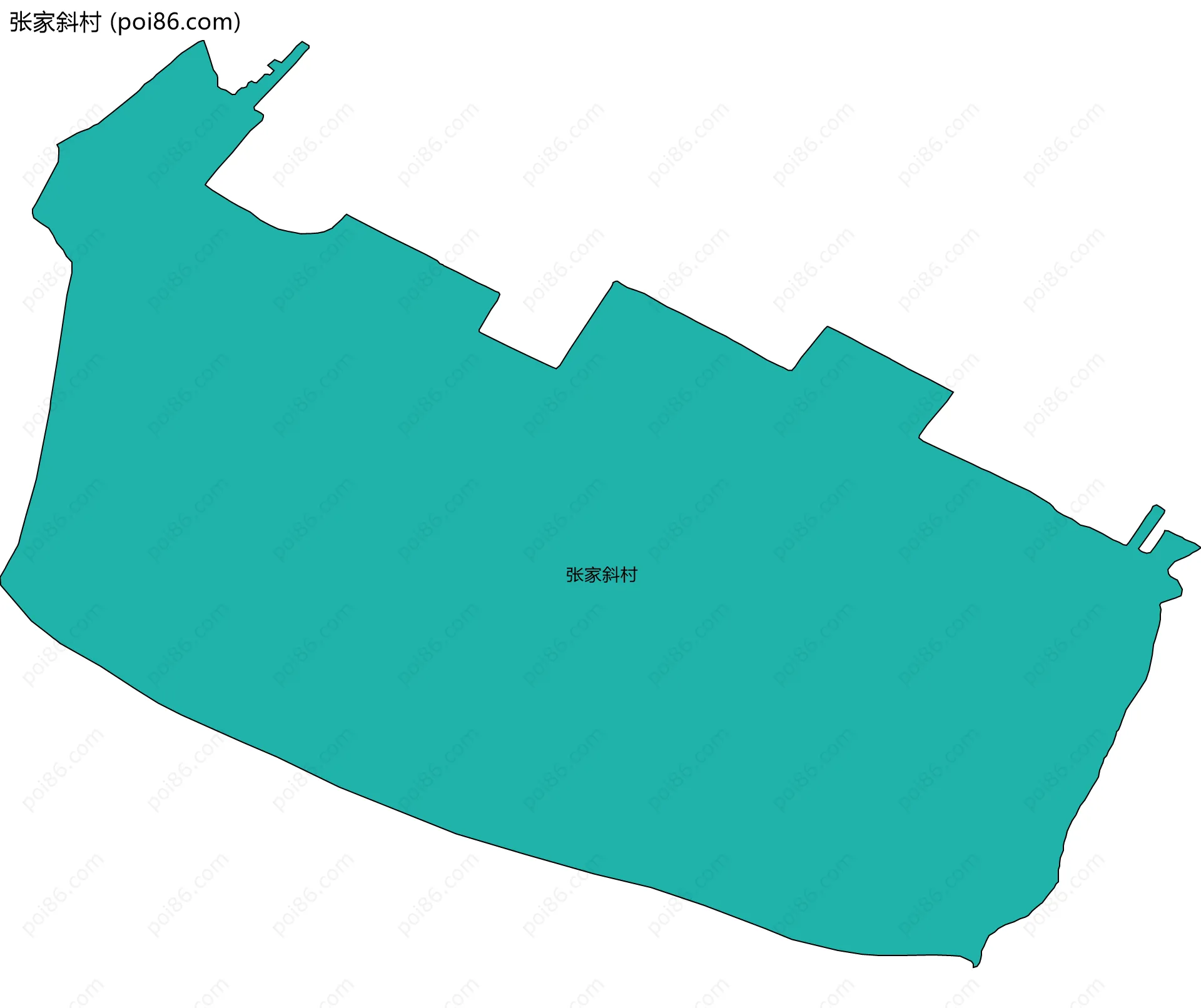 张家斜村边界地图