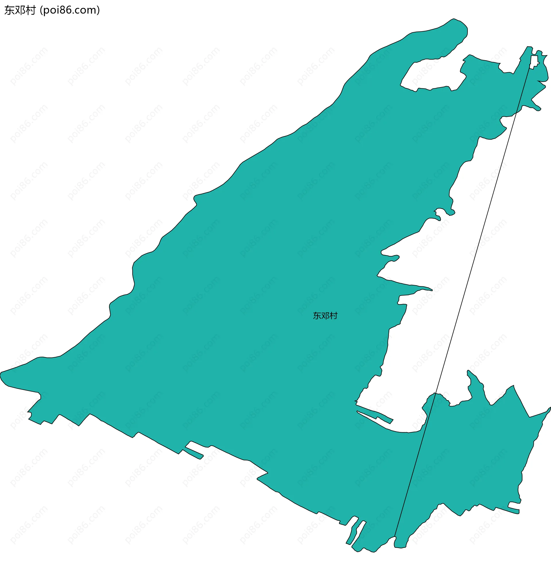 东邓村边界地图