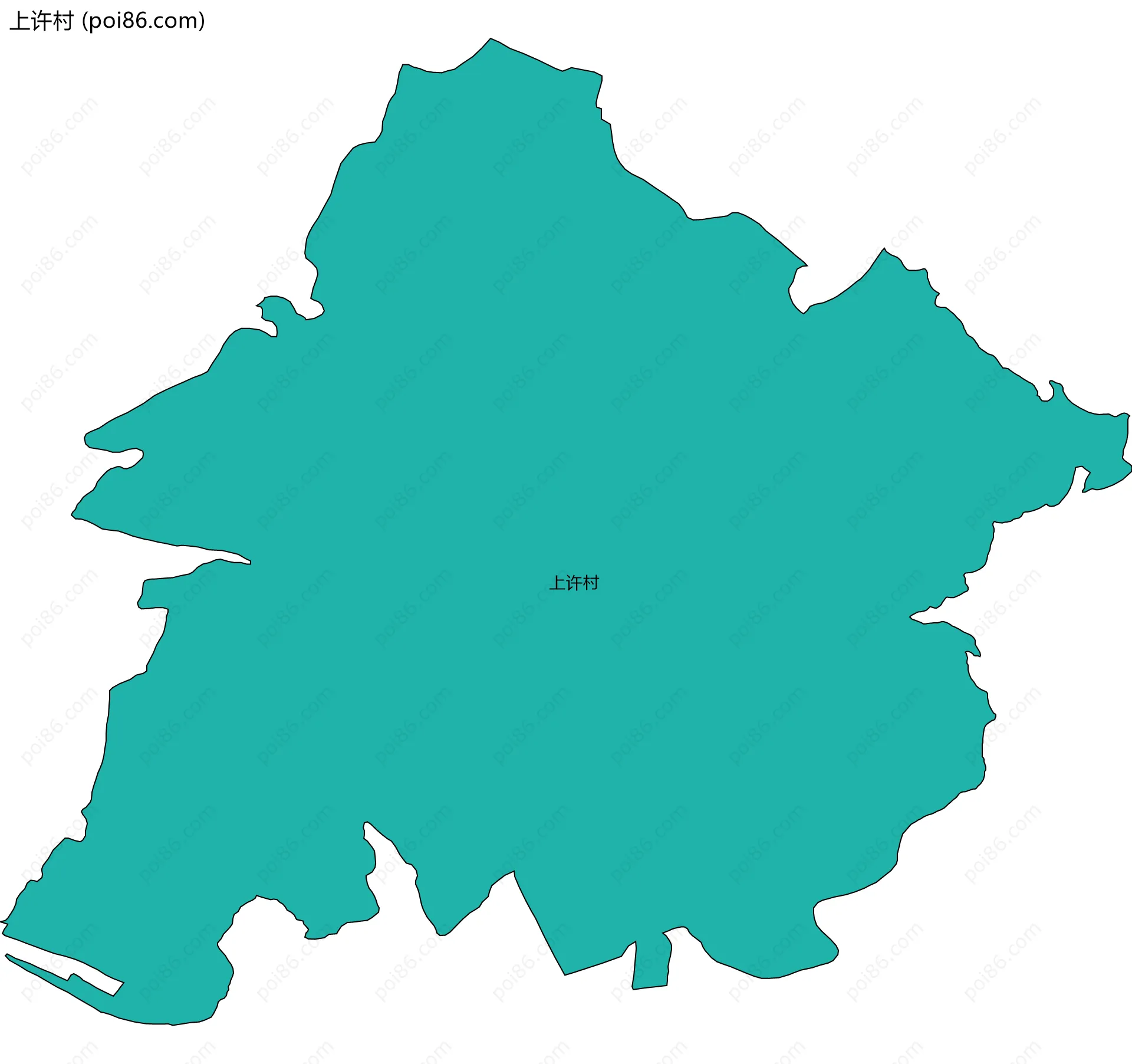 上许村边界地图