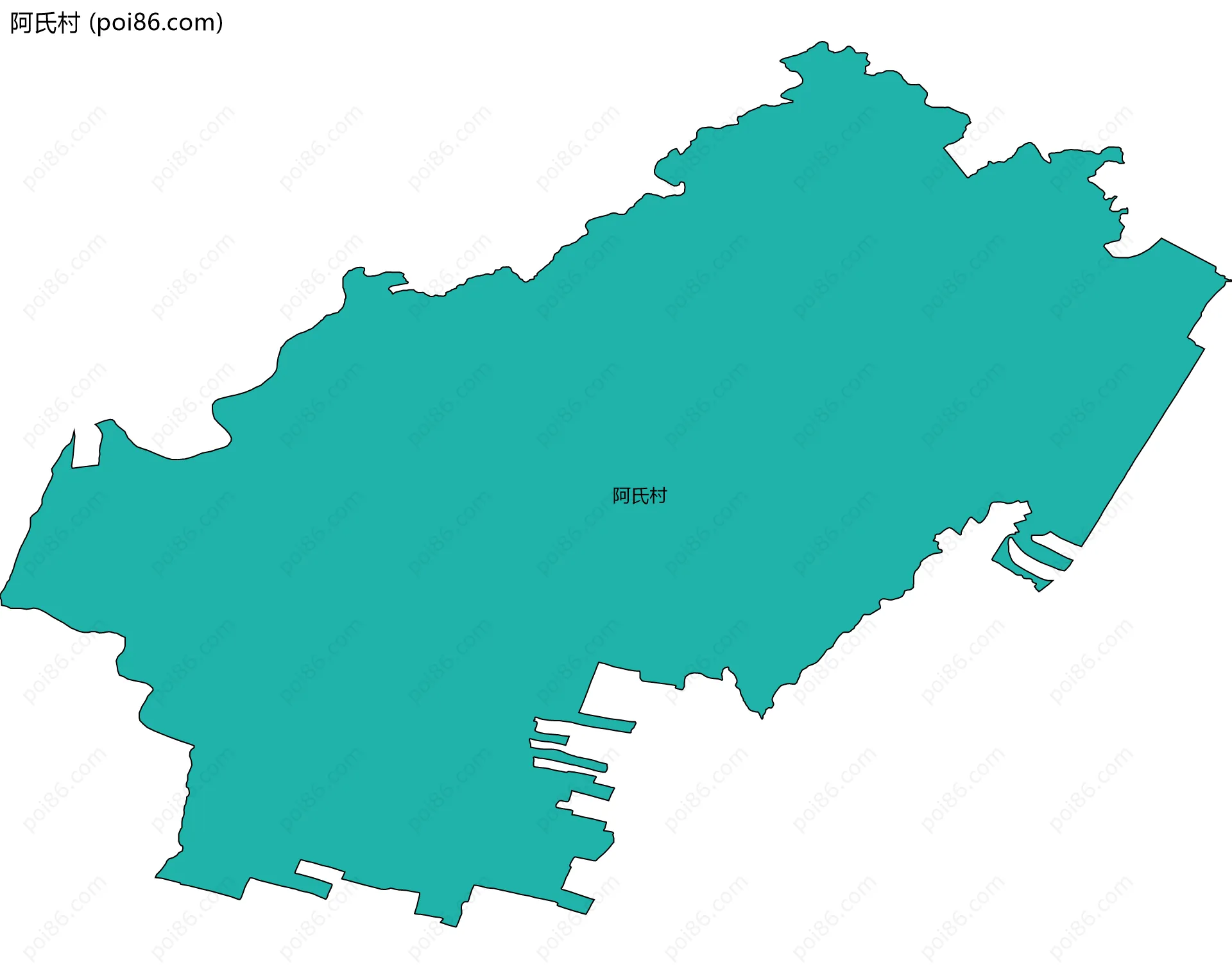 阿氏村边界地图