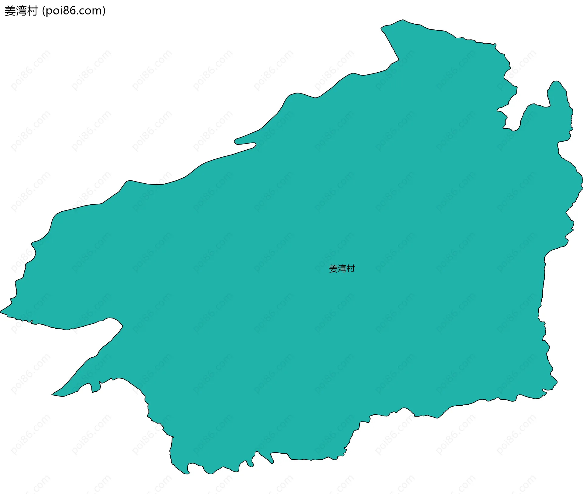 姜湾村边界地图