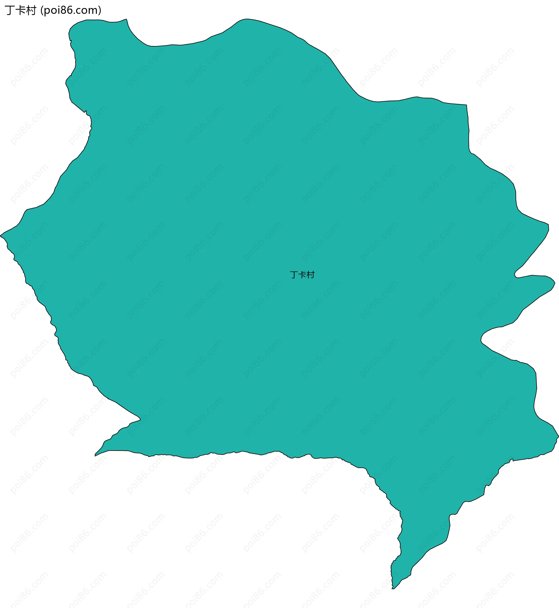 丁卡村边界地图