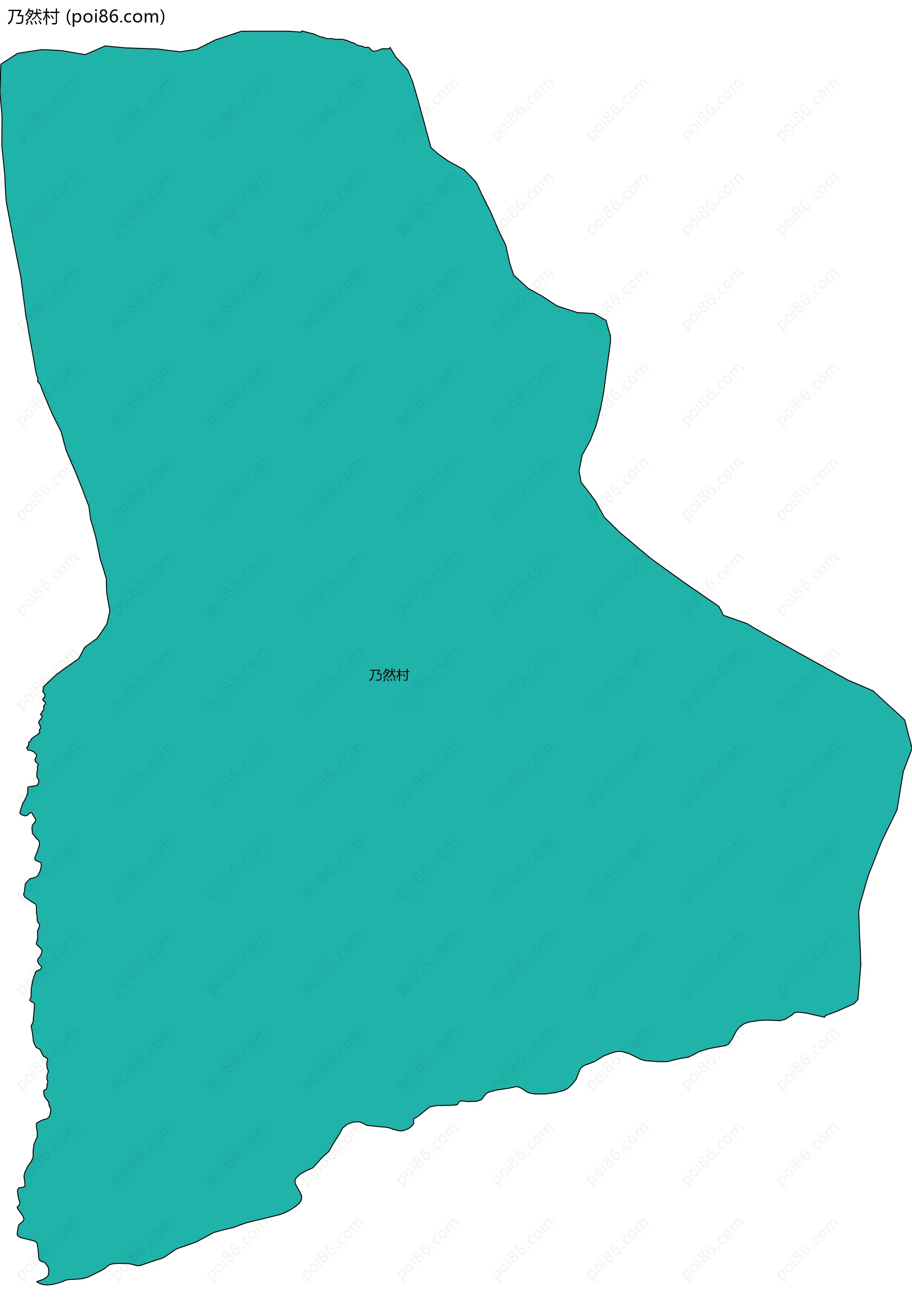 乃然村边界地图