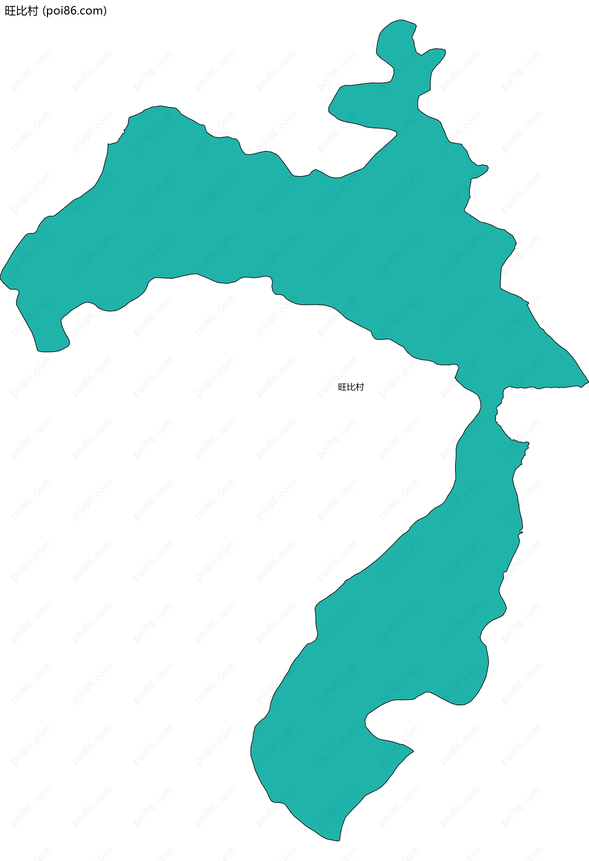 旺比村边界地图