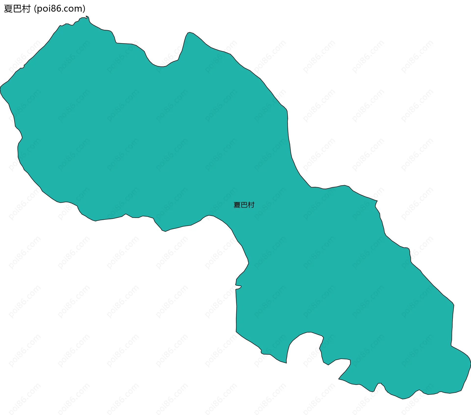夏巴村边界地图