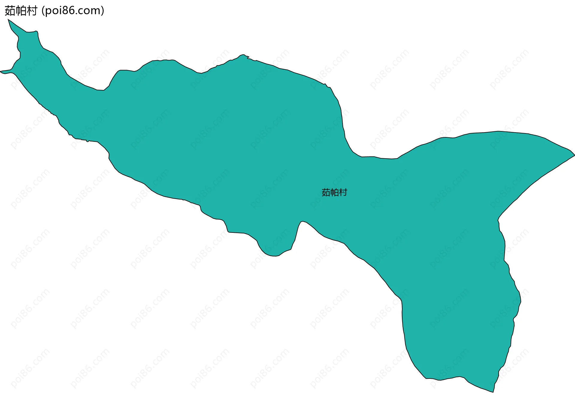 茹帕村边界地图