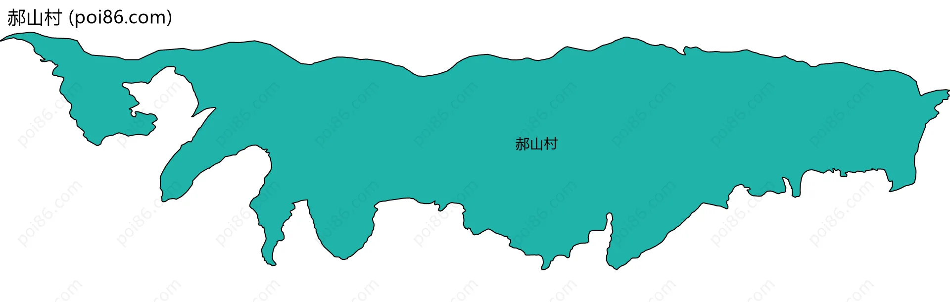 郝山村边界地图