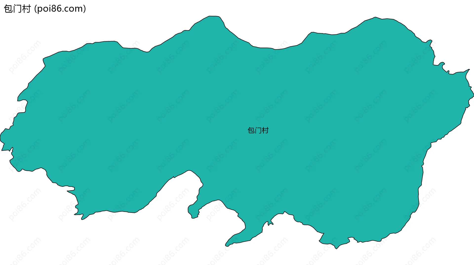 包门村边界地图