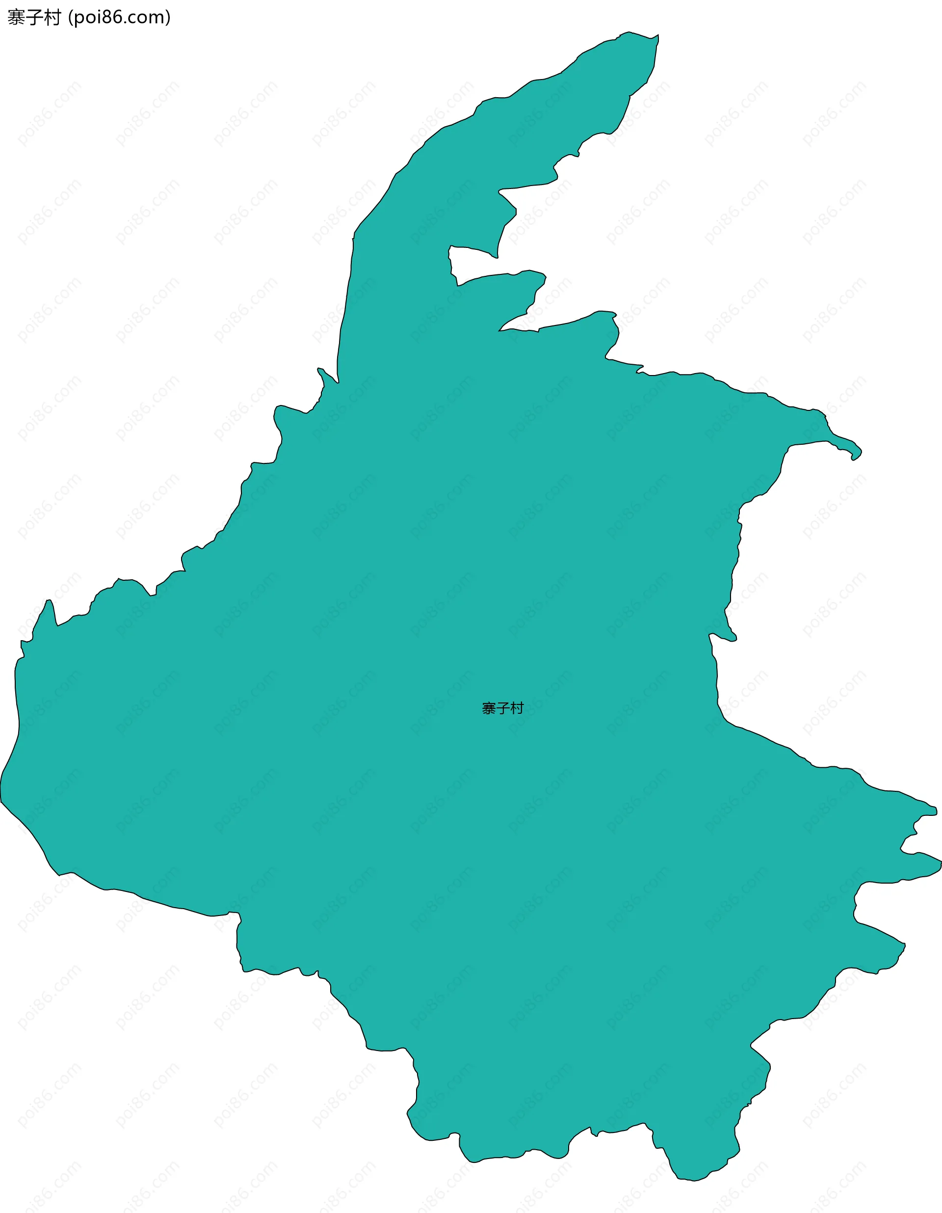 寨子村边界地图