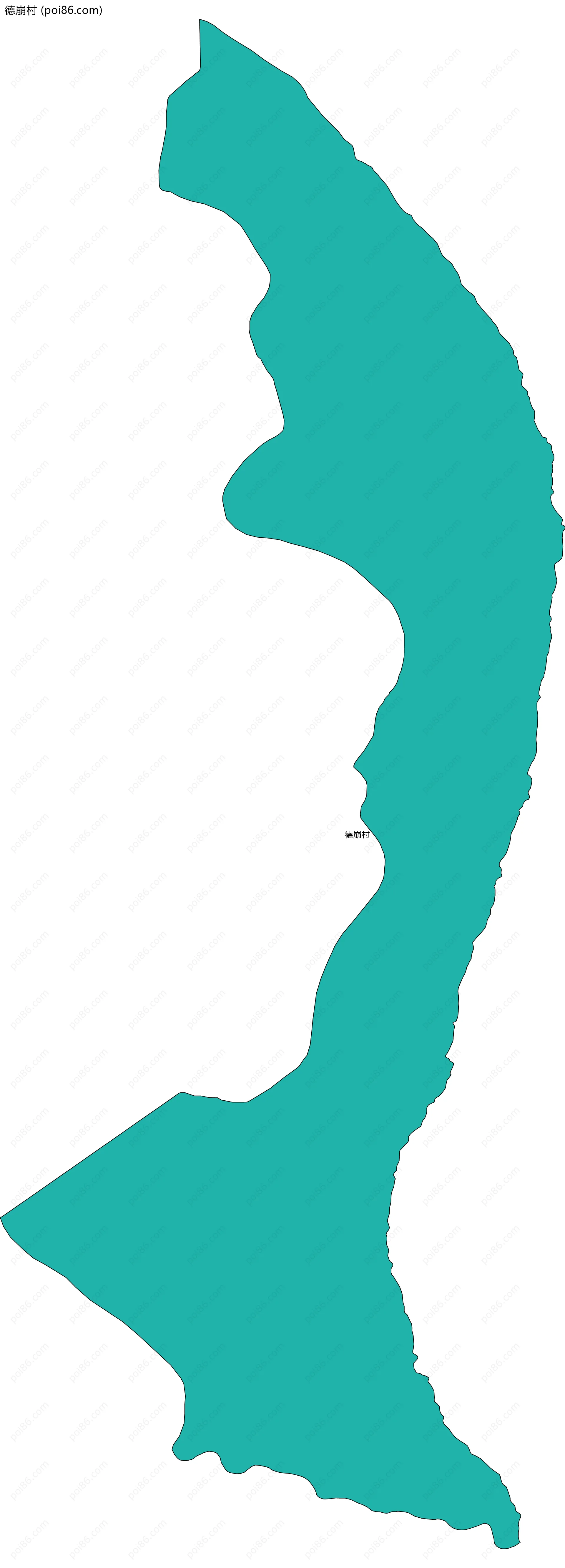 德崩村边界地图