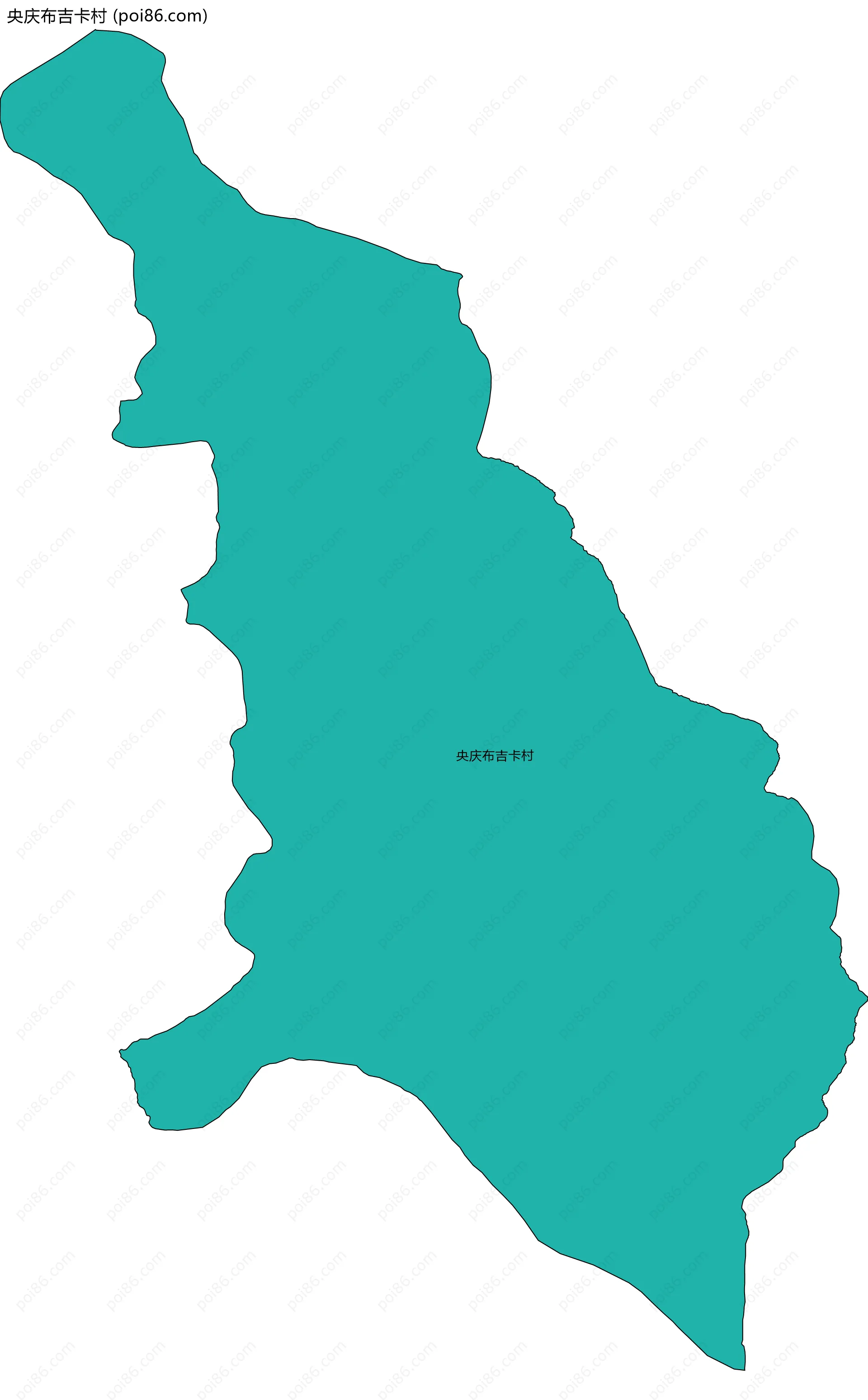 央庆布吉卡村边界地图