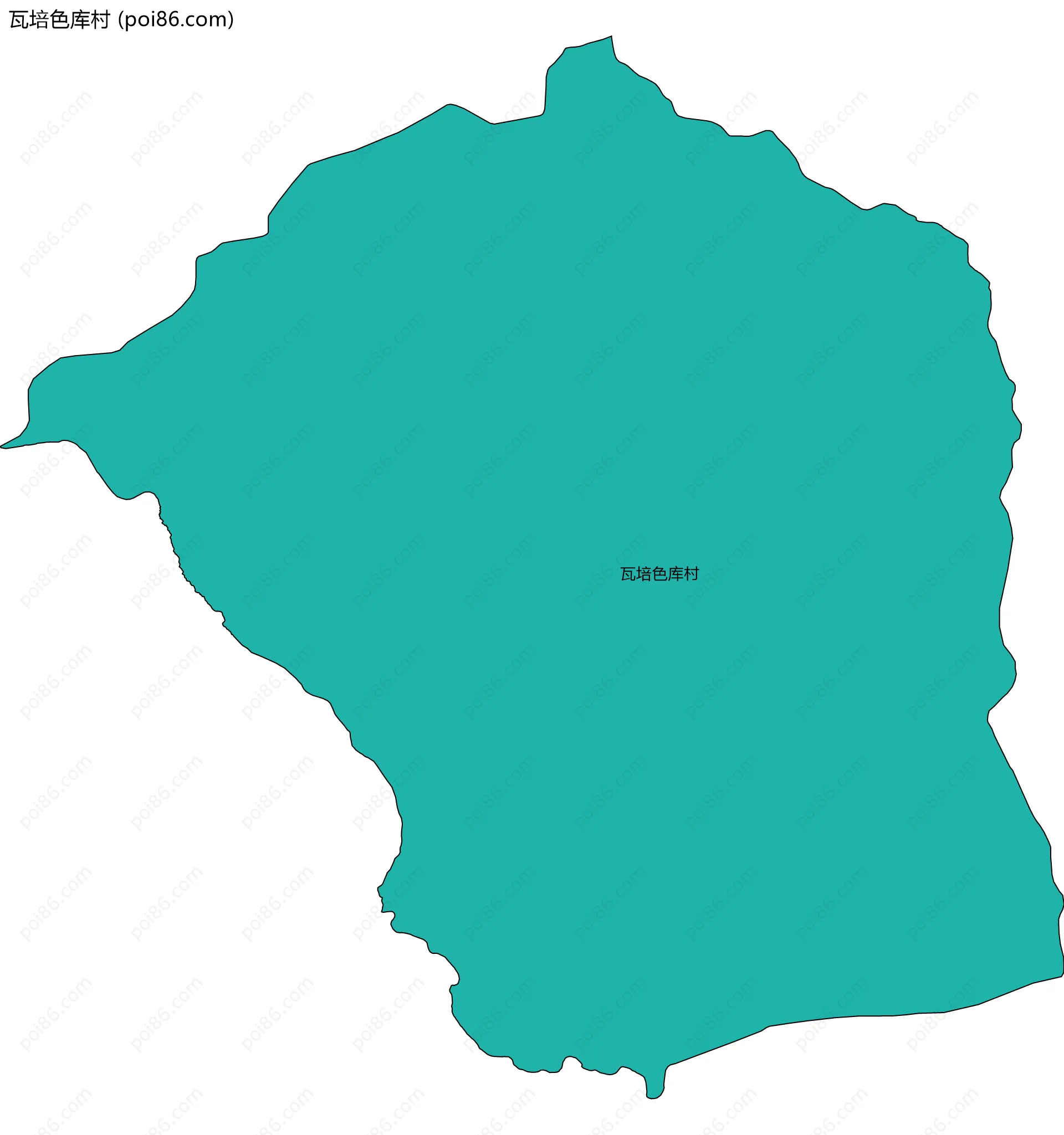 瓦培色库村边界地图