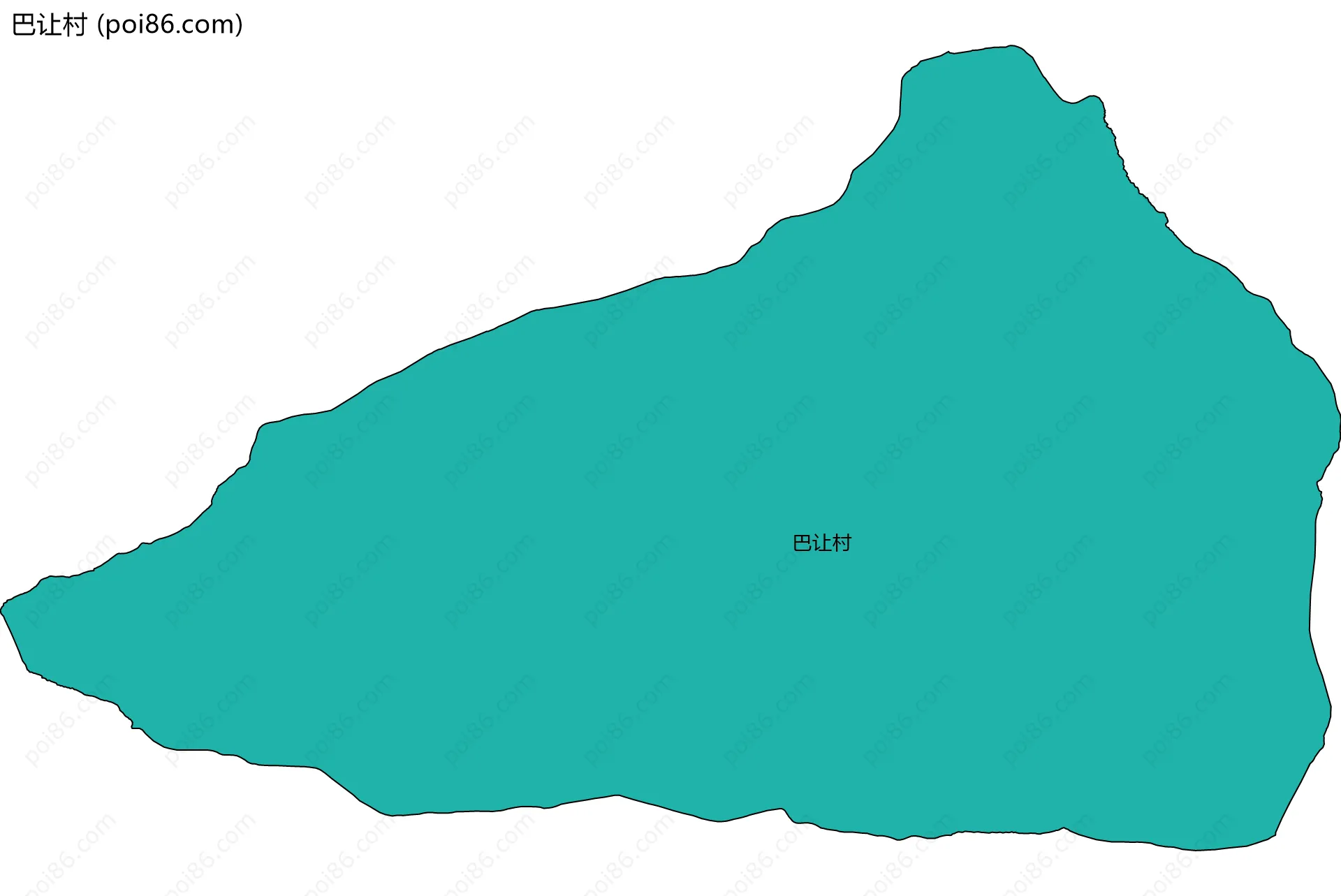 巴让村边界地图