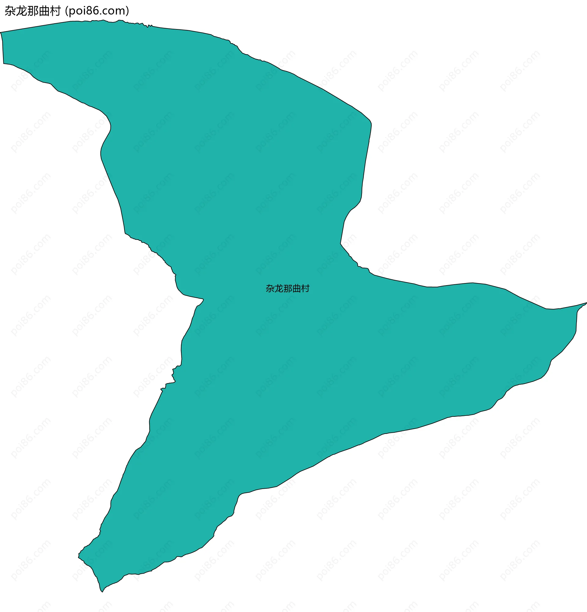 杂龙那曲村边界地图