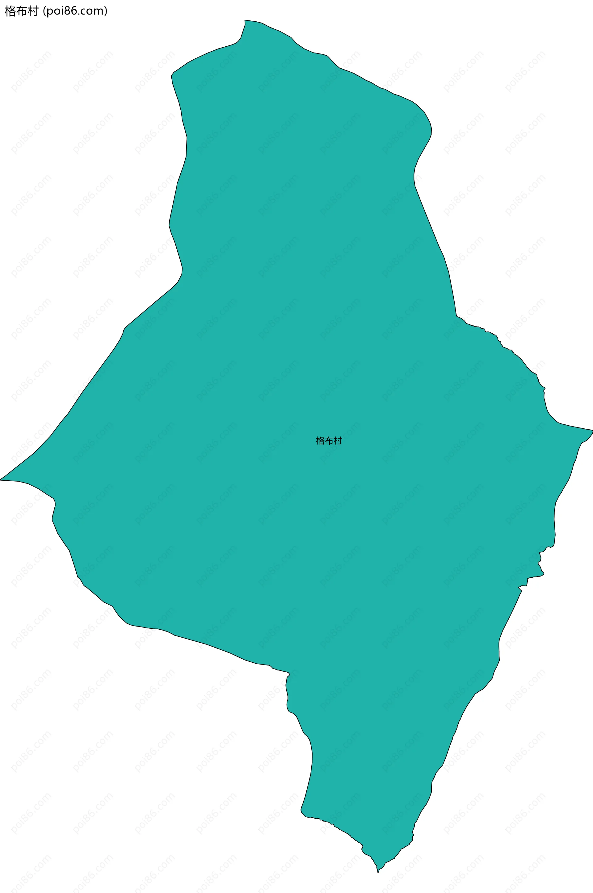 格布村边界地图