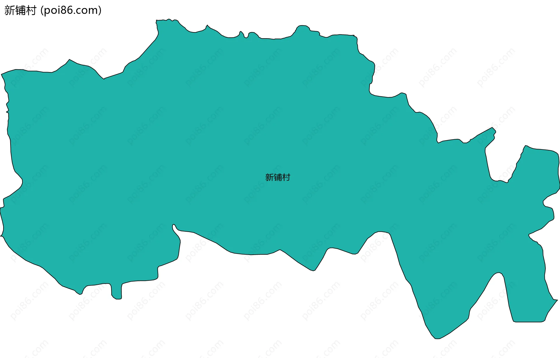 新铺村边界地图