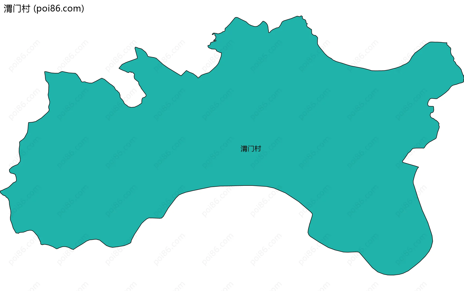 渭门村边界地图