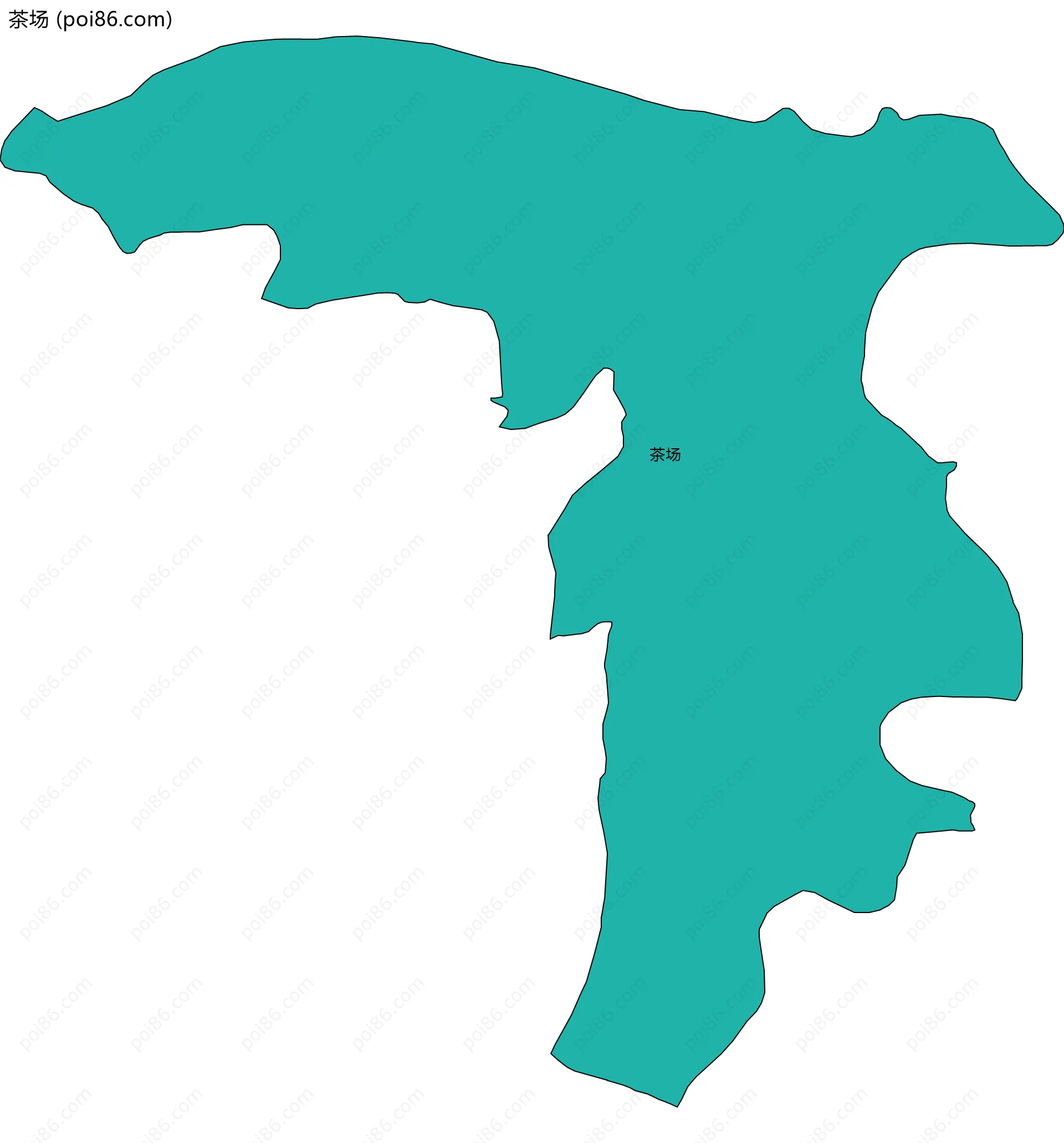 茶场边界地图