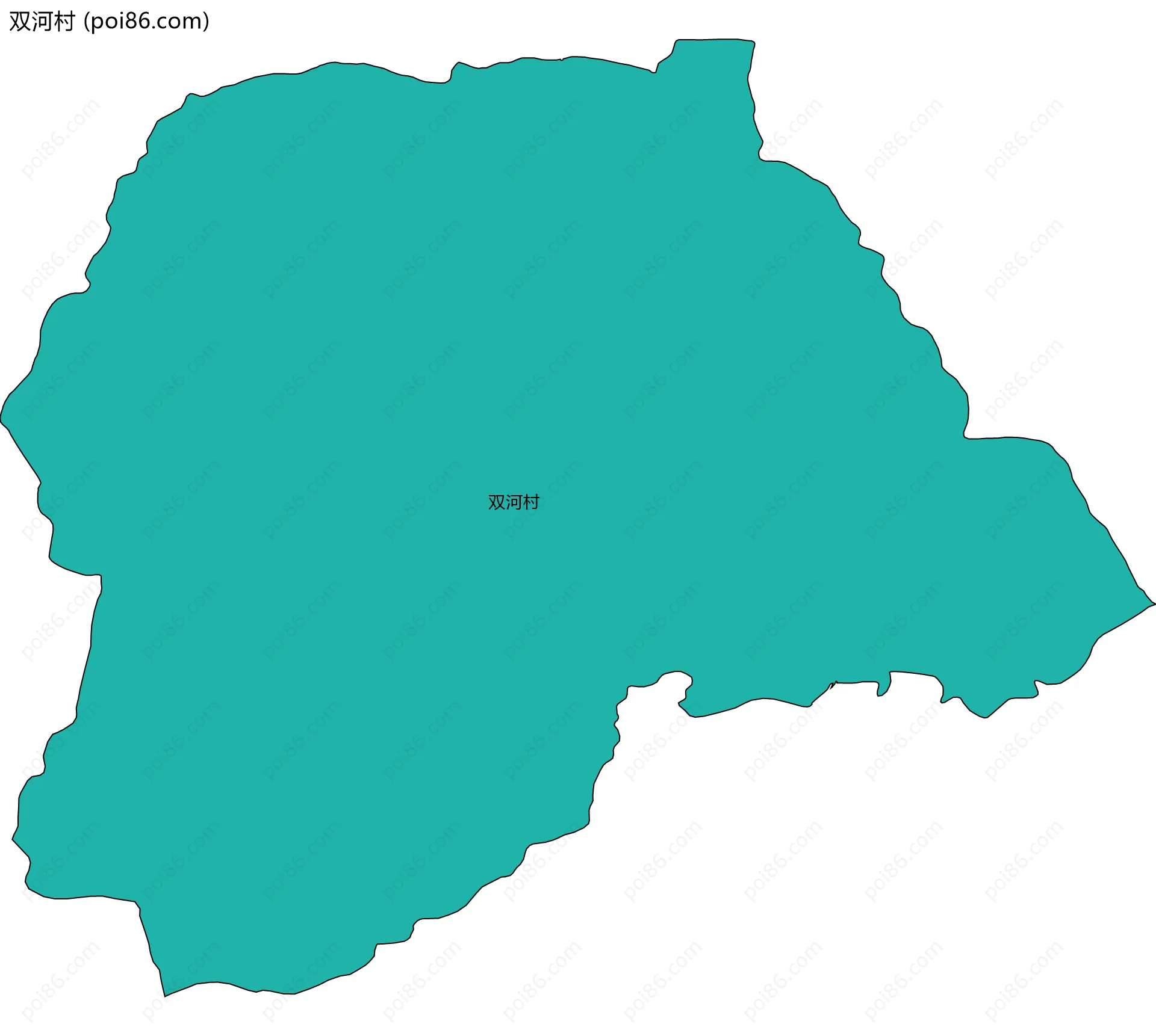 双河村边界地图