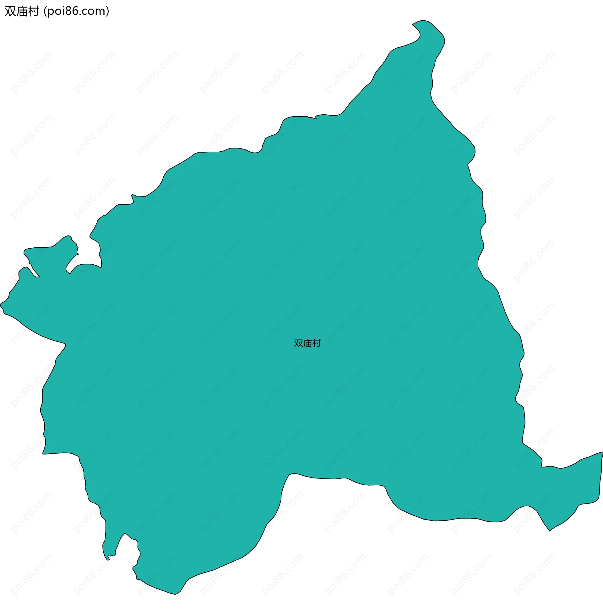 双庙村边界地图