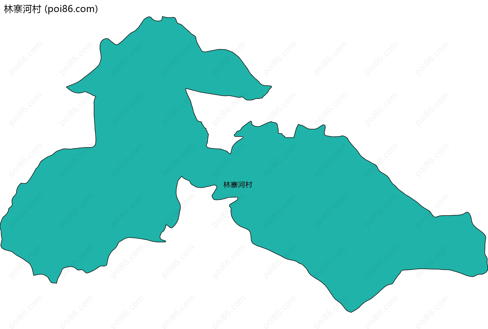 林寨河村边界地图