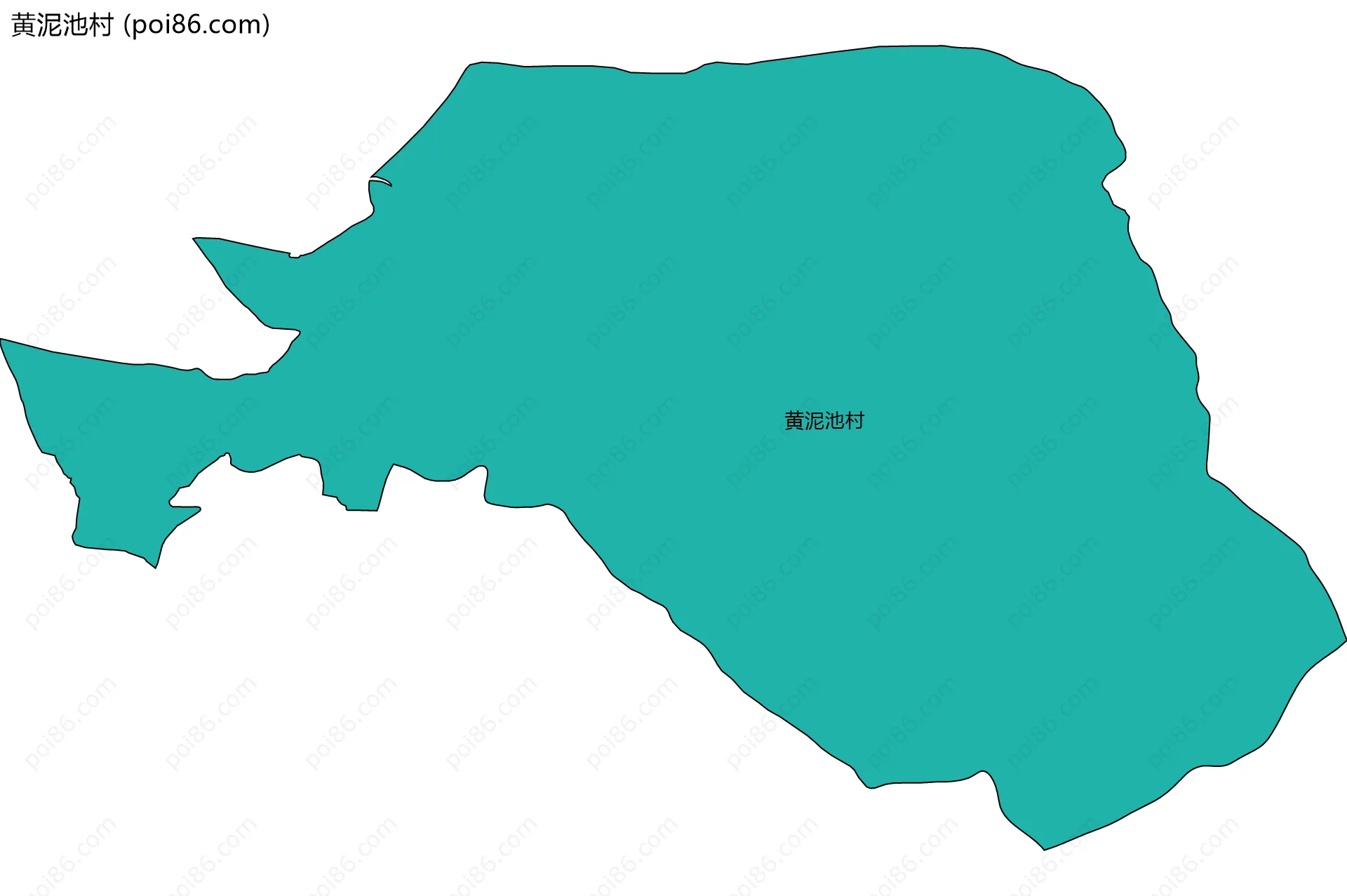 黄泥池村边界地图