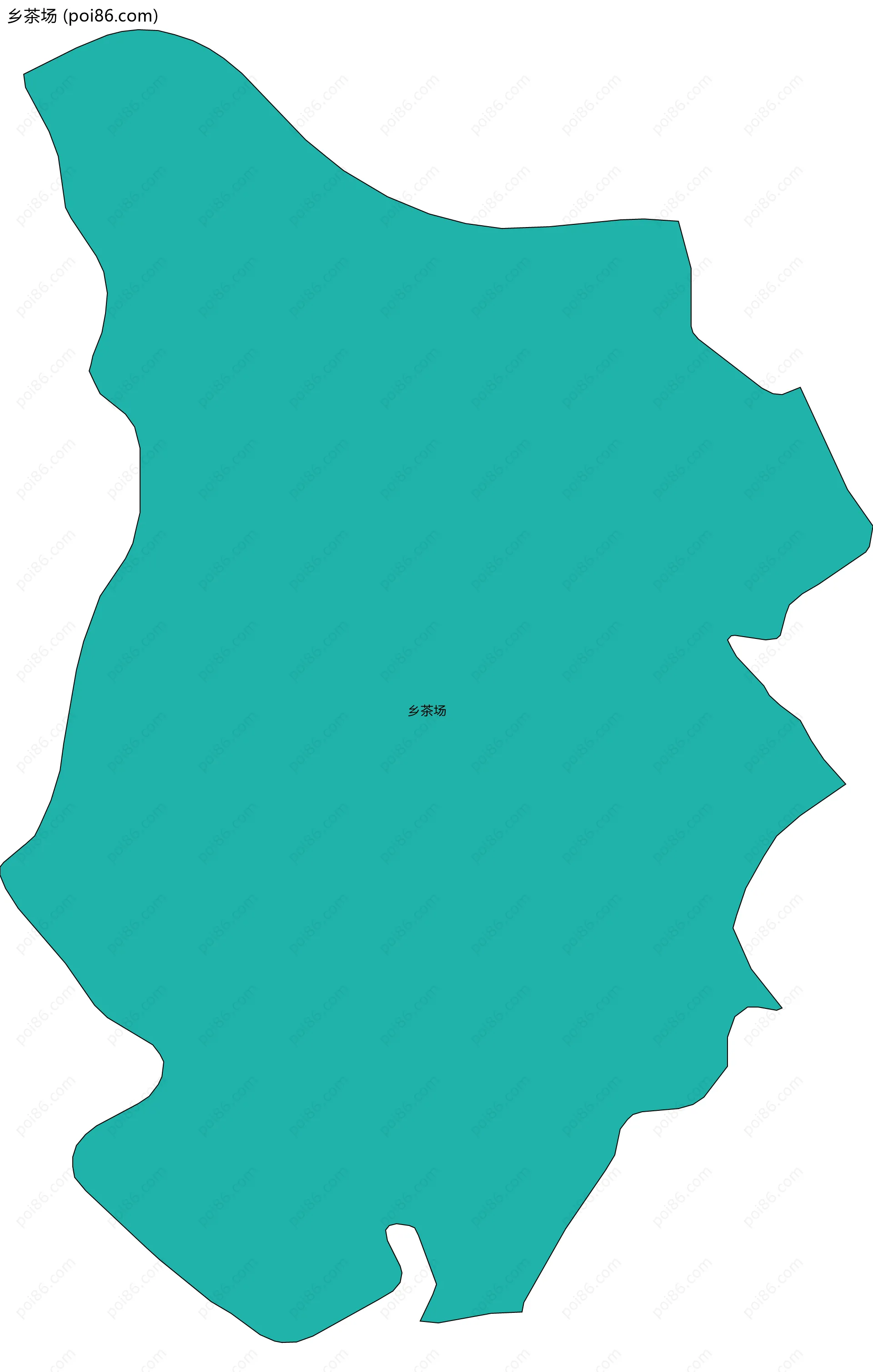 乡茶场边界地图