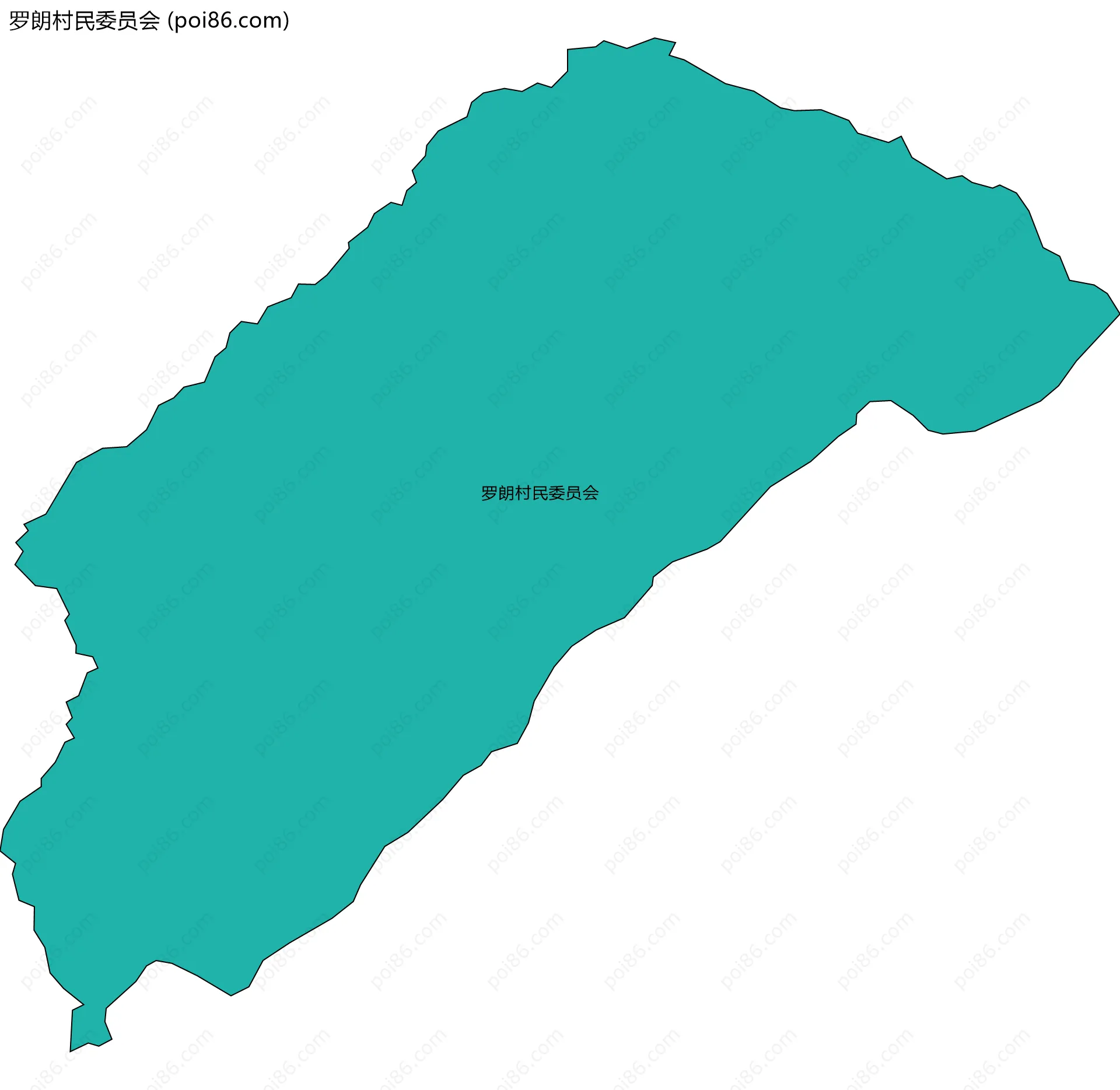罗朗村民委员会边界地图