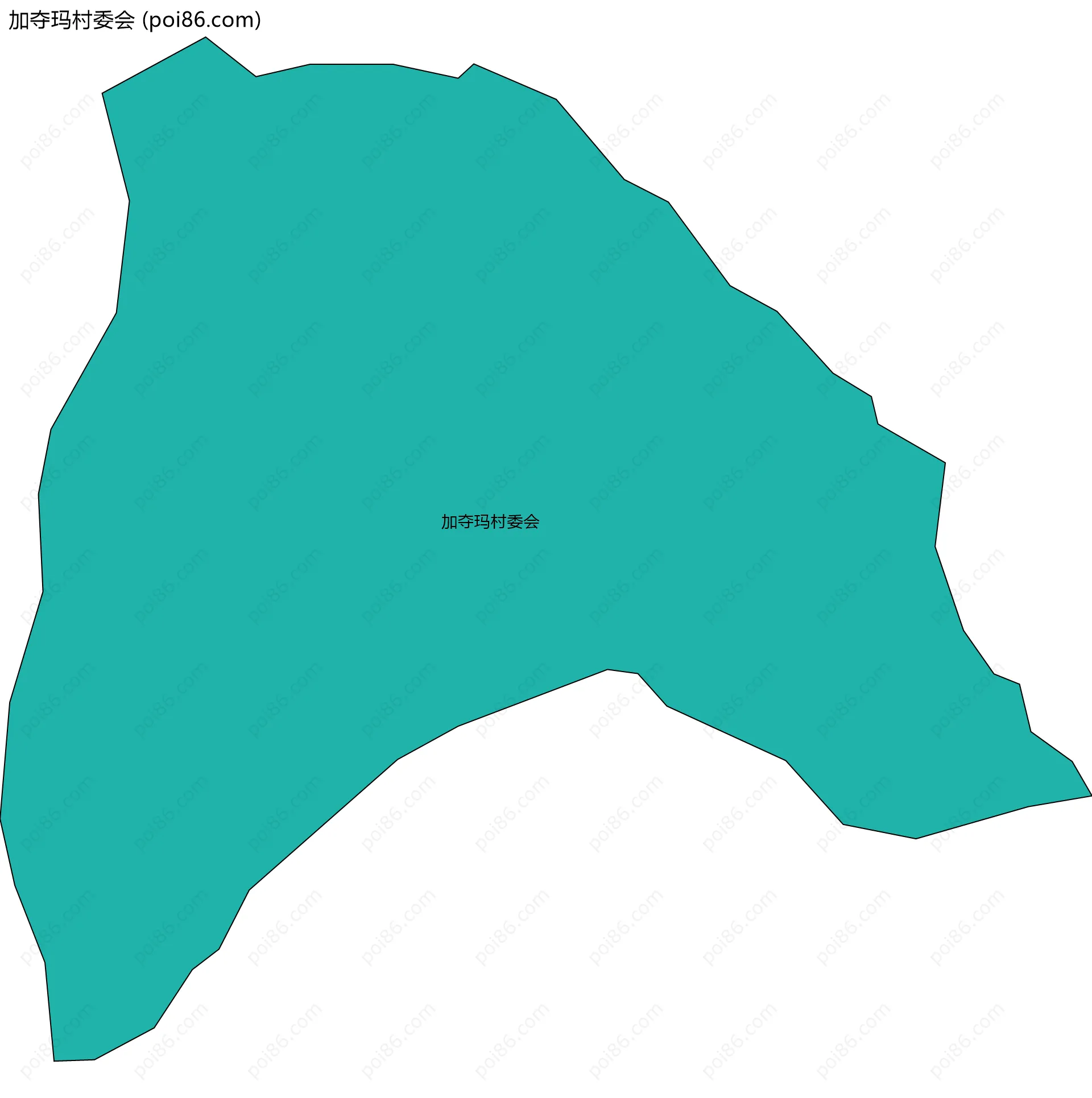 加夺玛村委会边界地图