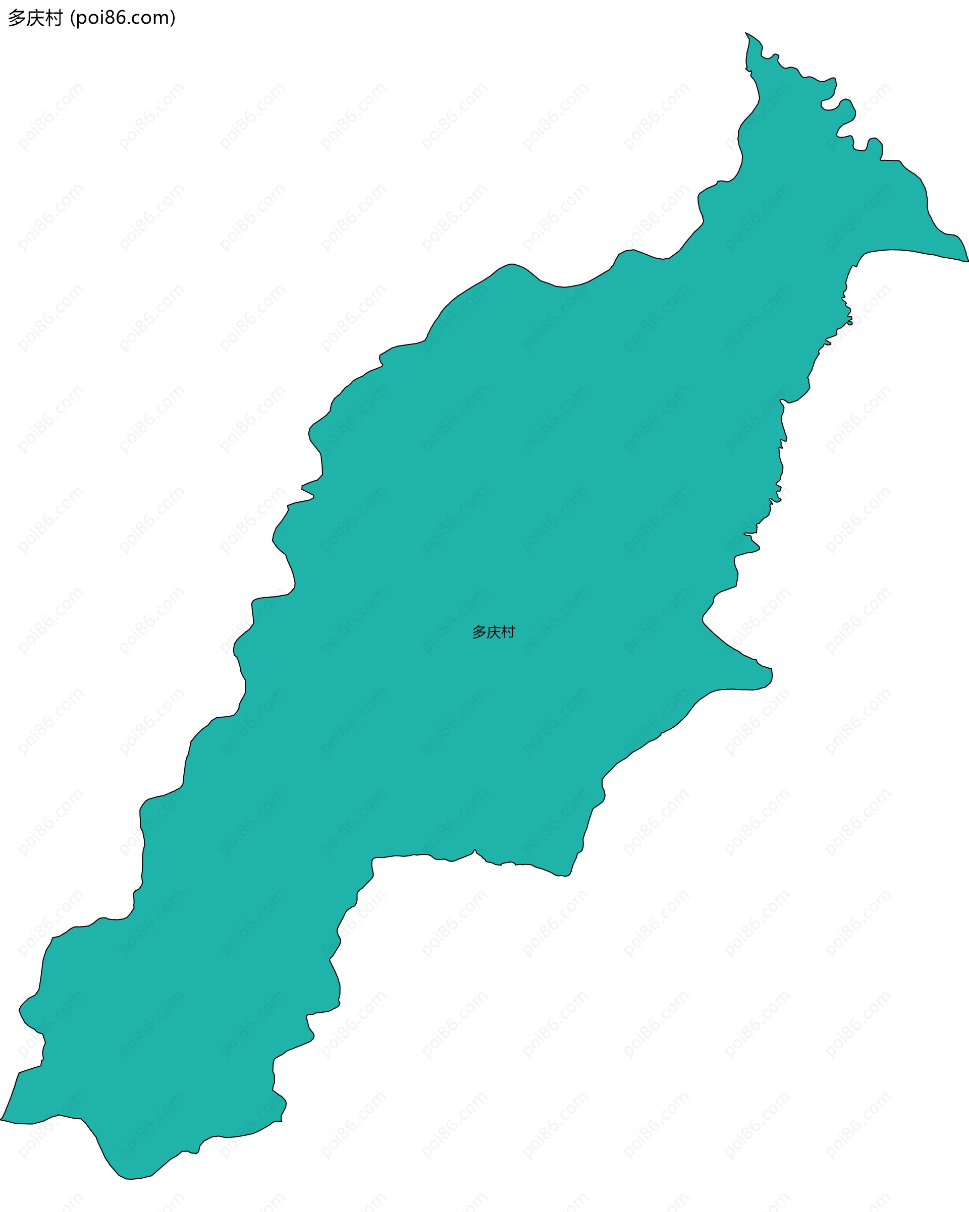 多庆村边界地图