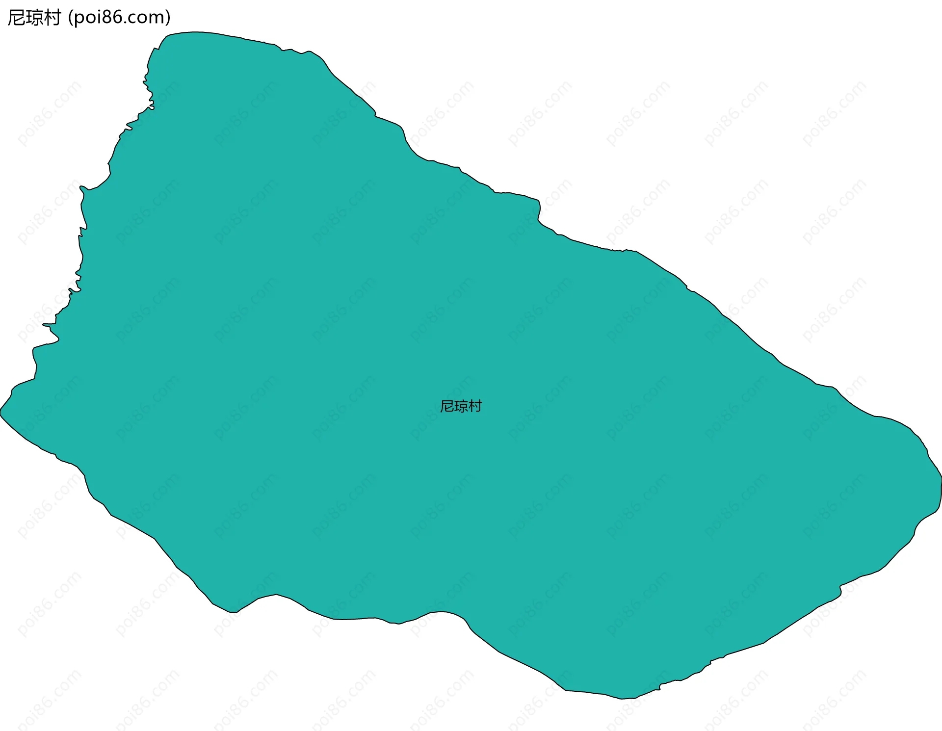 尼琼村边界地图