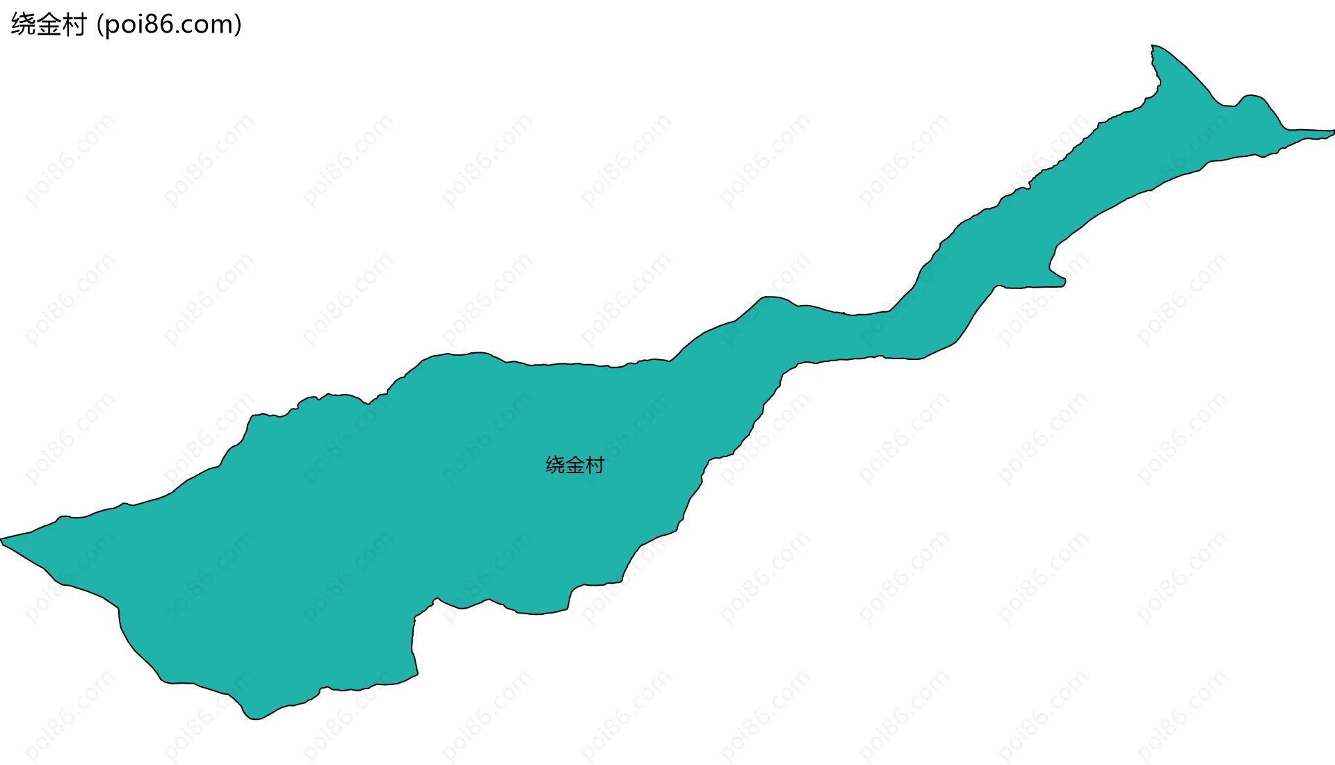 绕金村边界地图