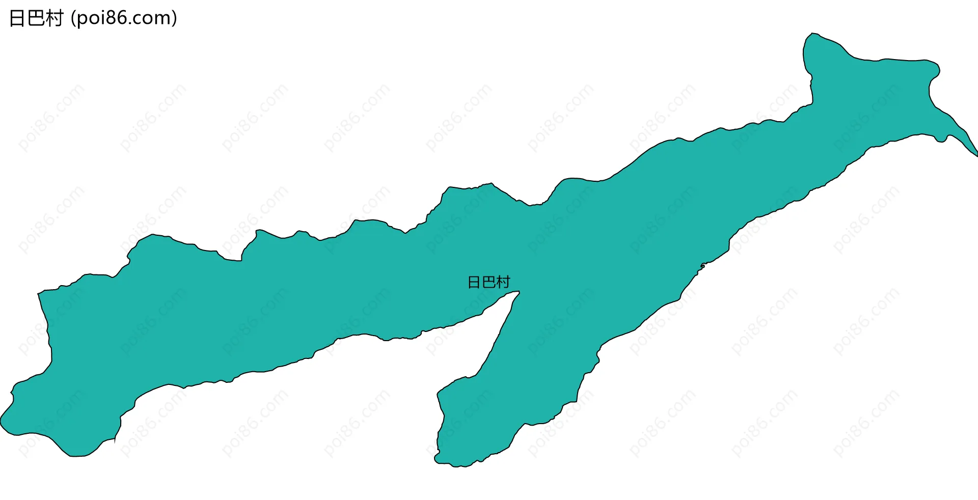 日巴村边界地图