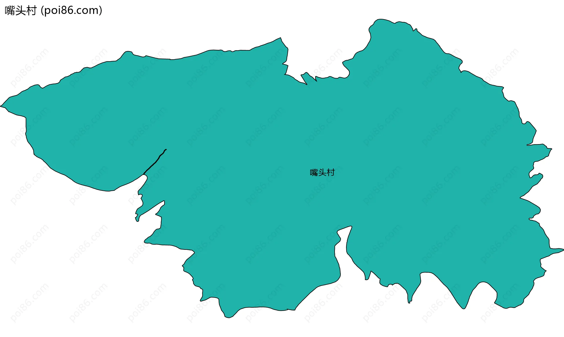 嘴头村边界地图