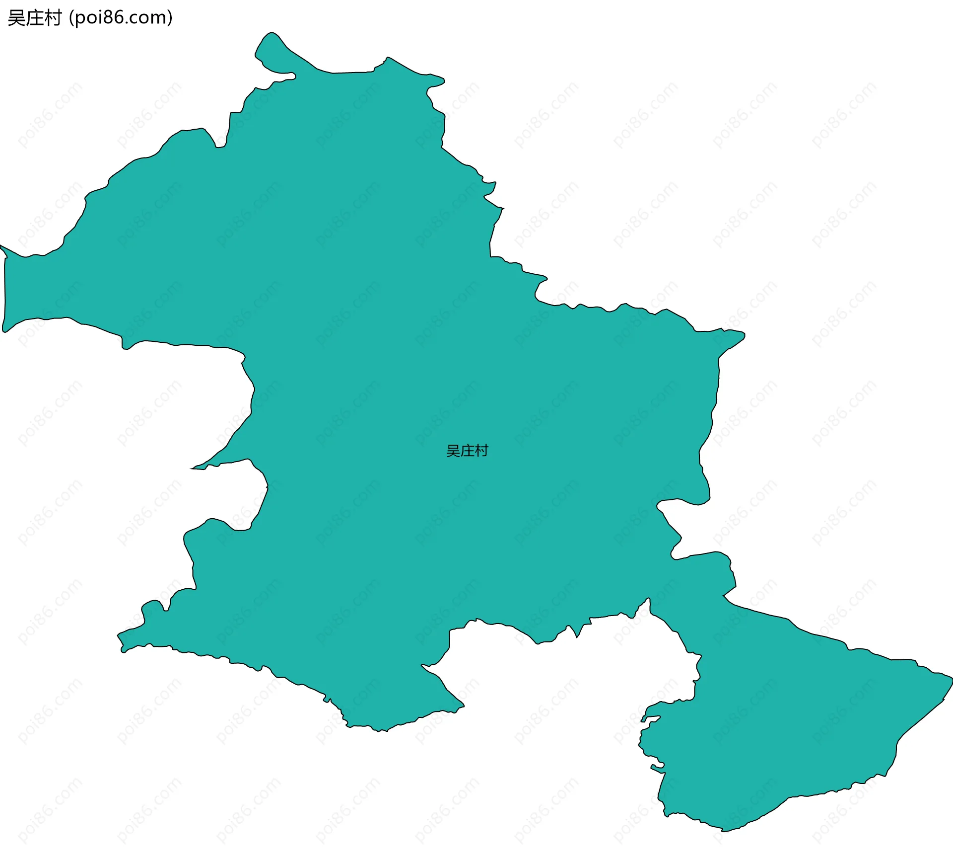 吴庄村边界地图