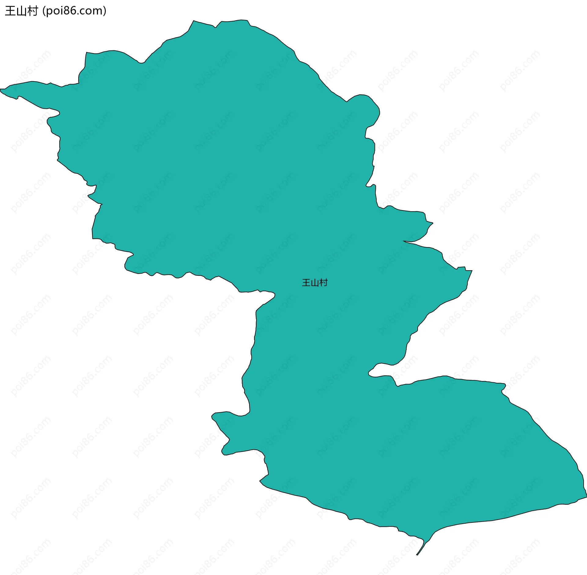 王山村边界地图