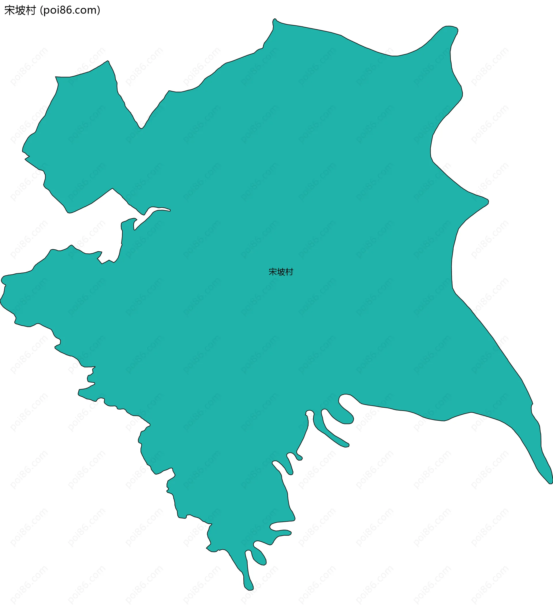 宋坡村边界地图