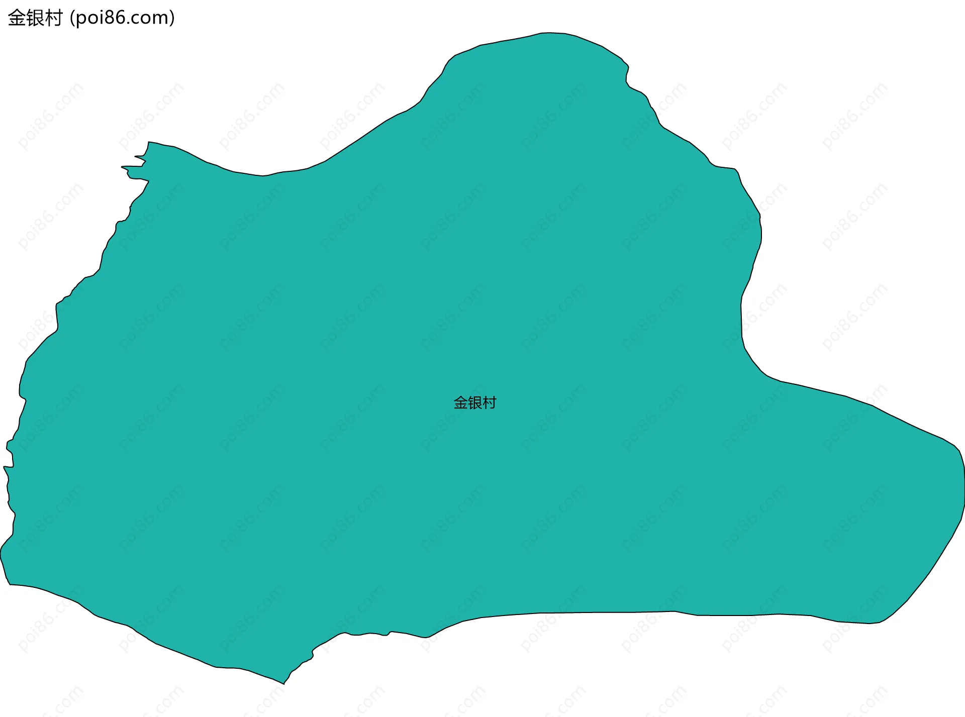 金银村边界地图