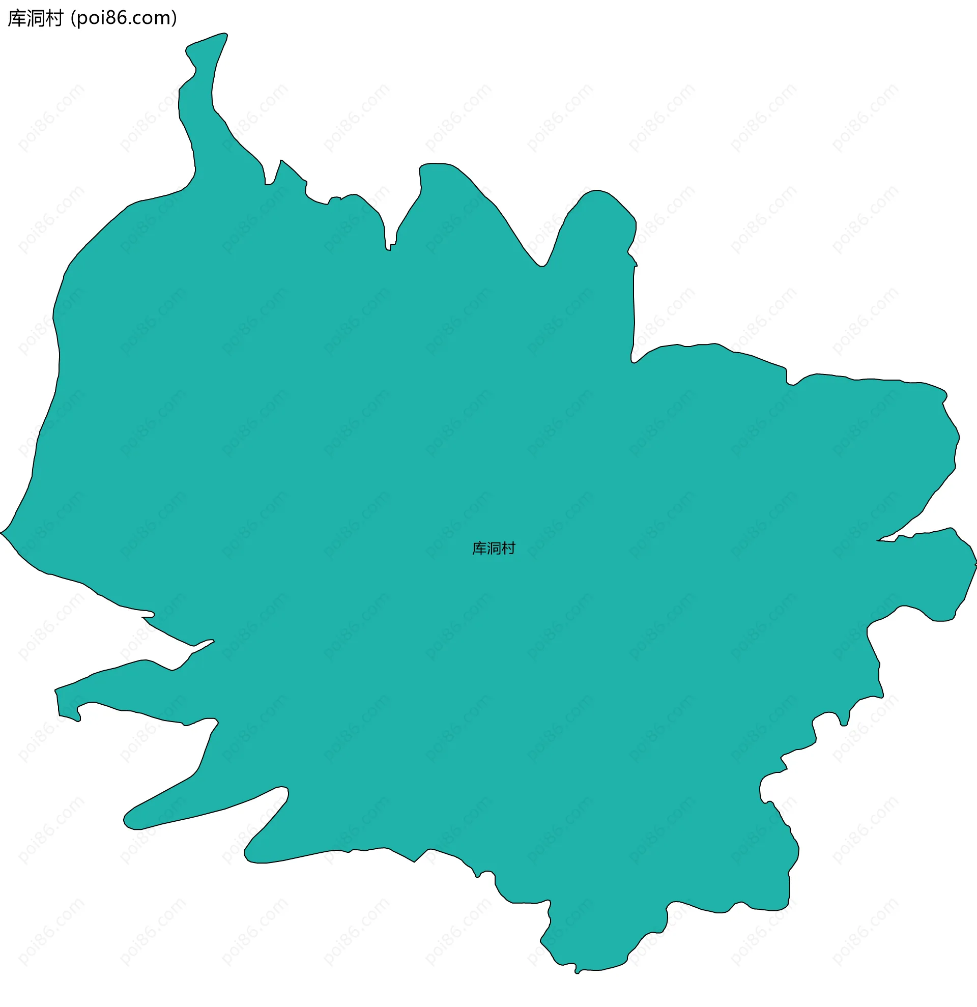 库洞村边界地图