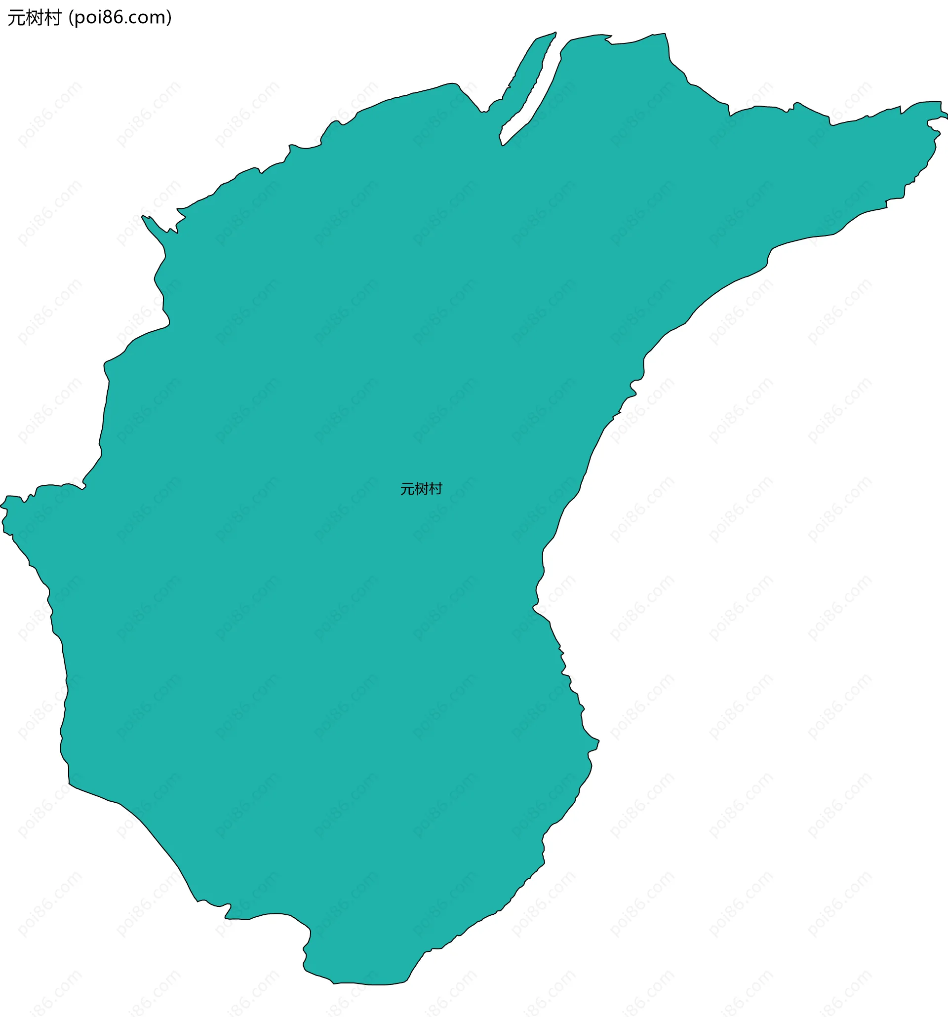 元树村边界地图