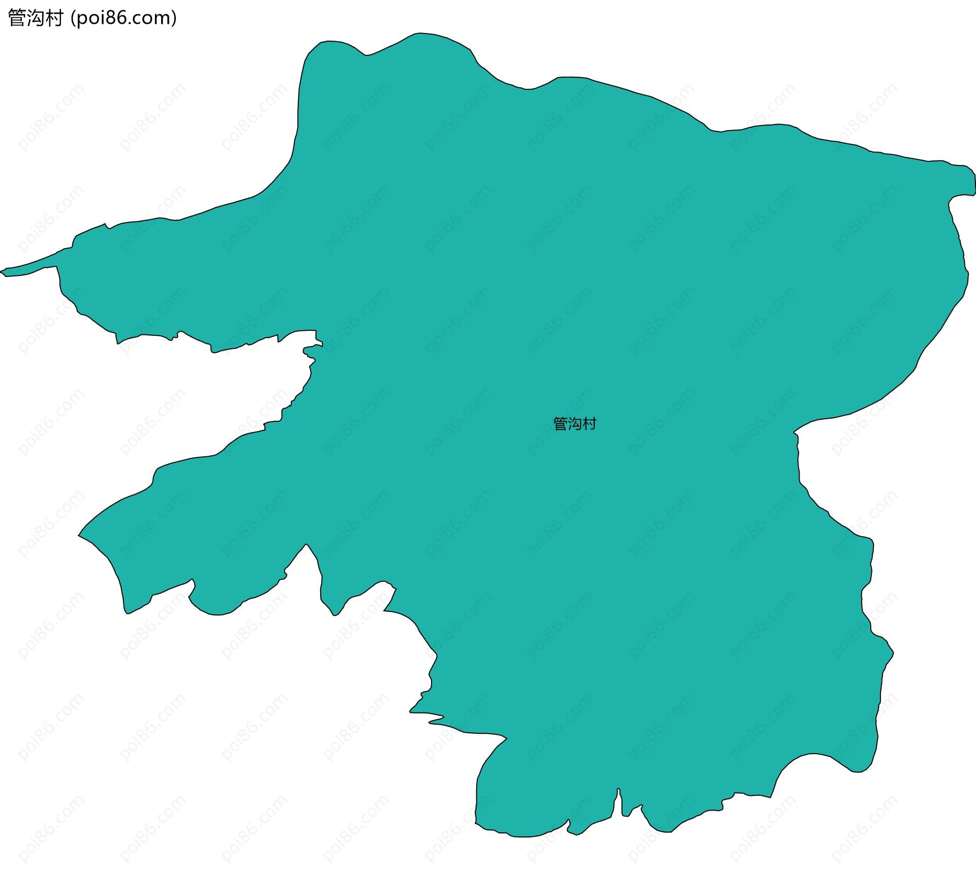 管沟村边界地图