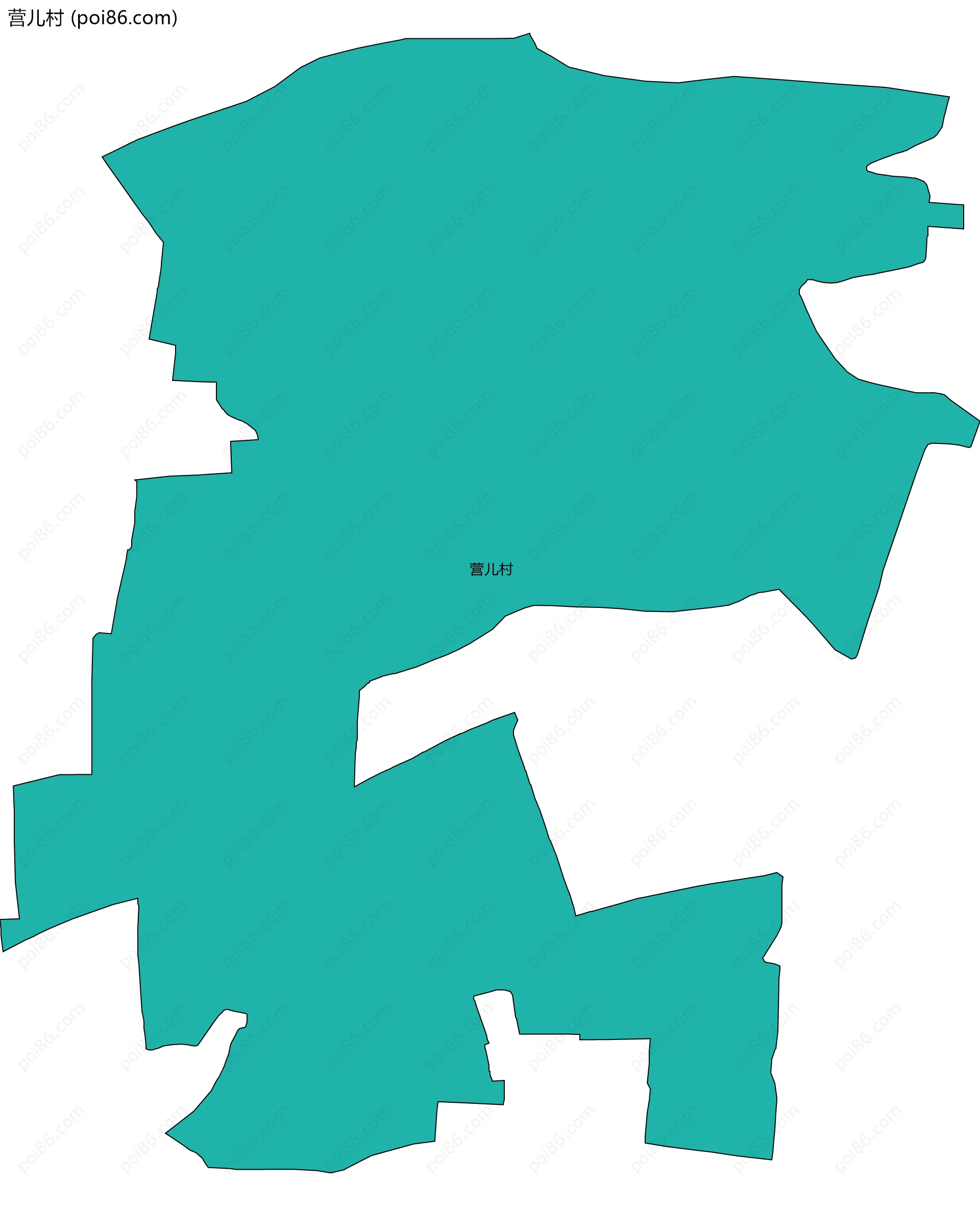 营儿村边界地图