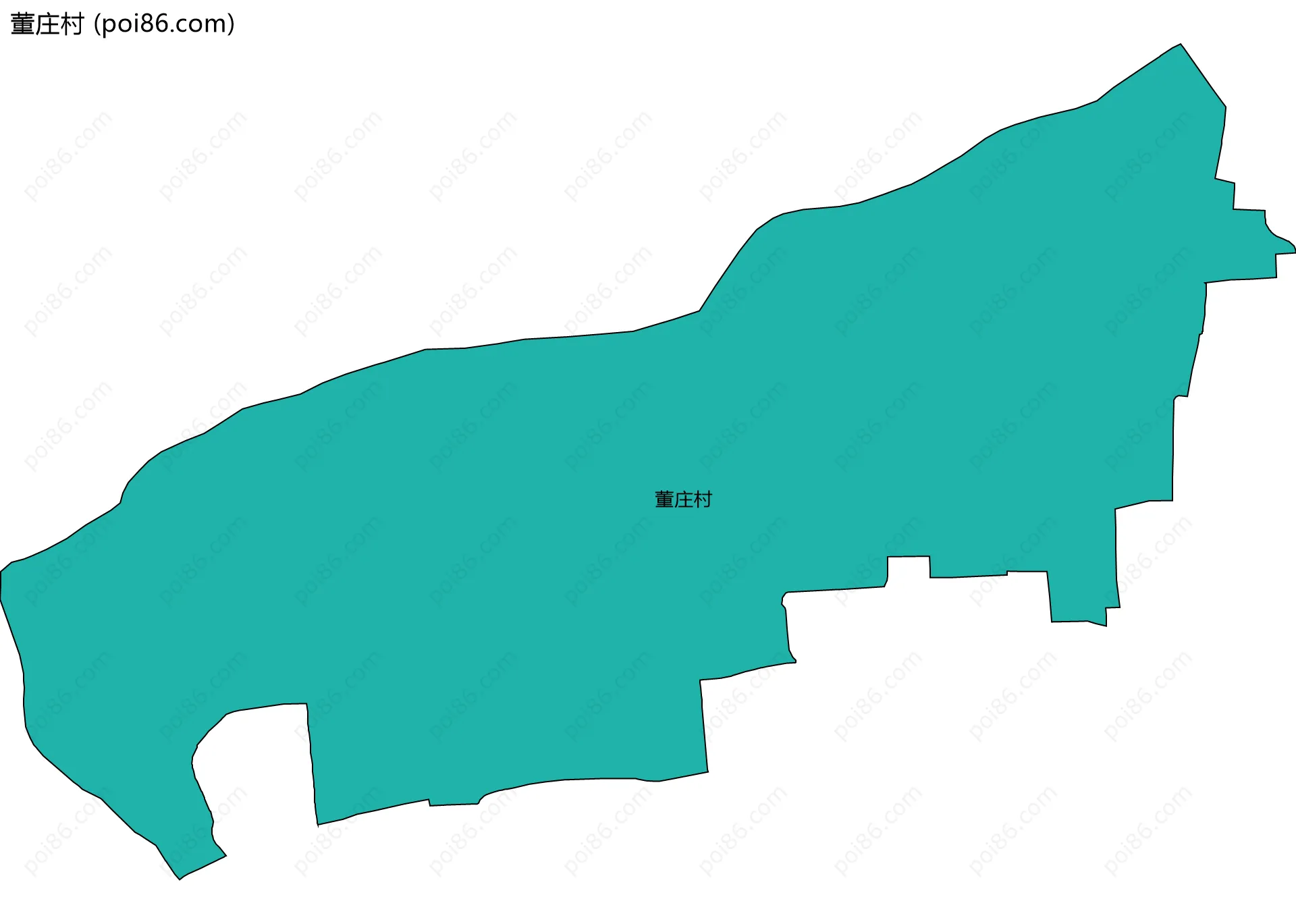 董庄村边界地图