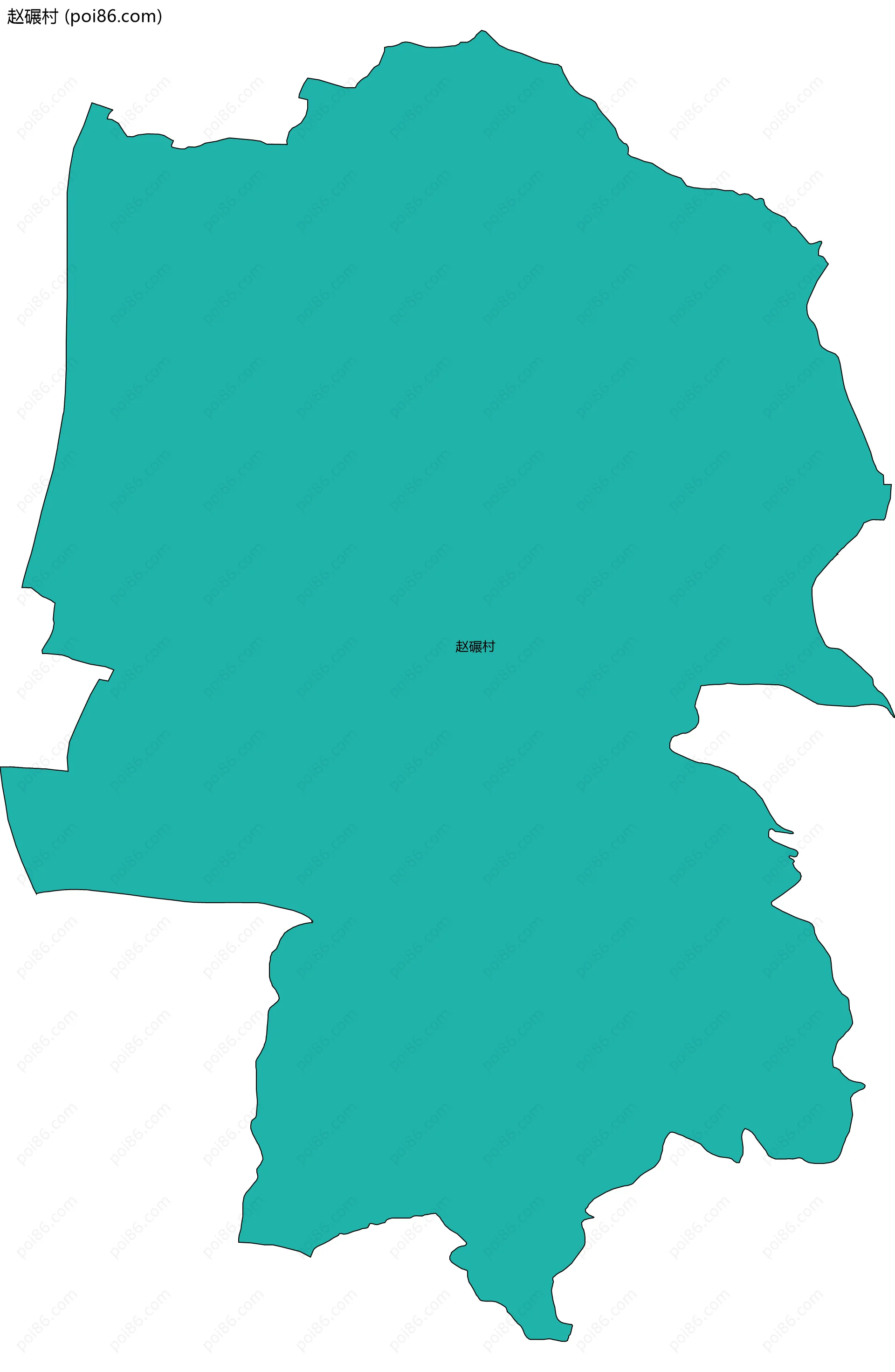 赵碾村边界地图