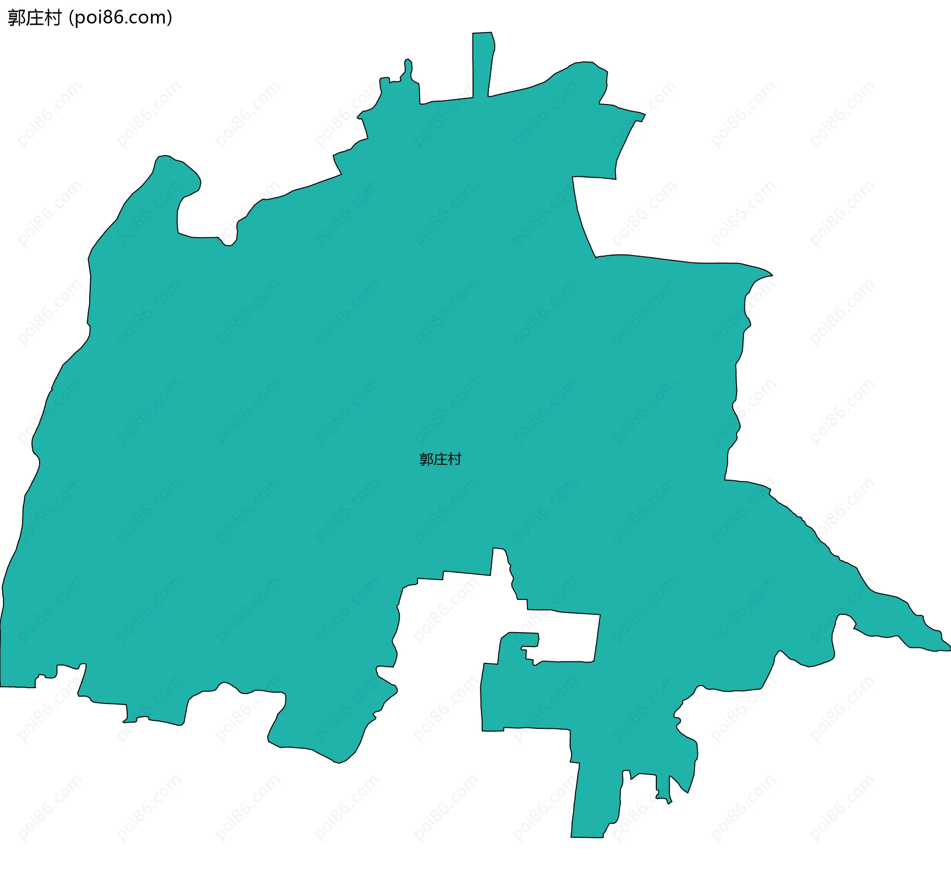 郭庄村边界地图