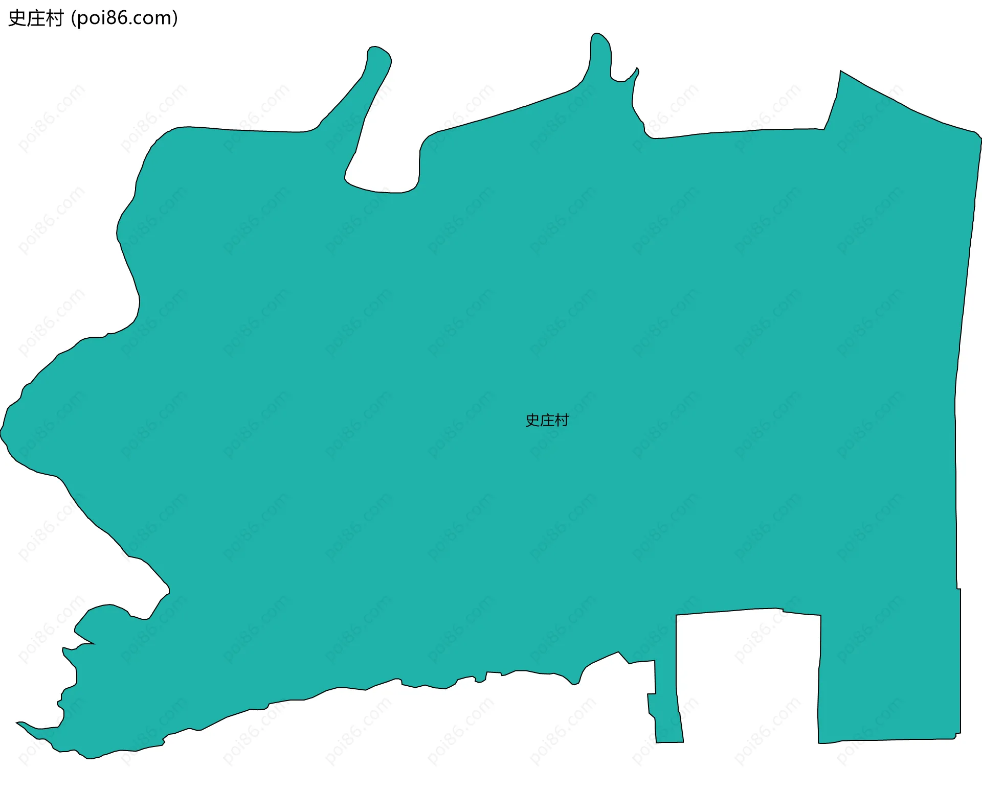 史庄村边界地图