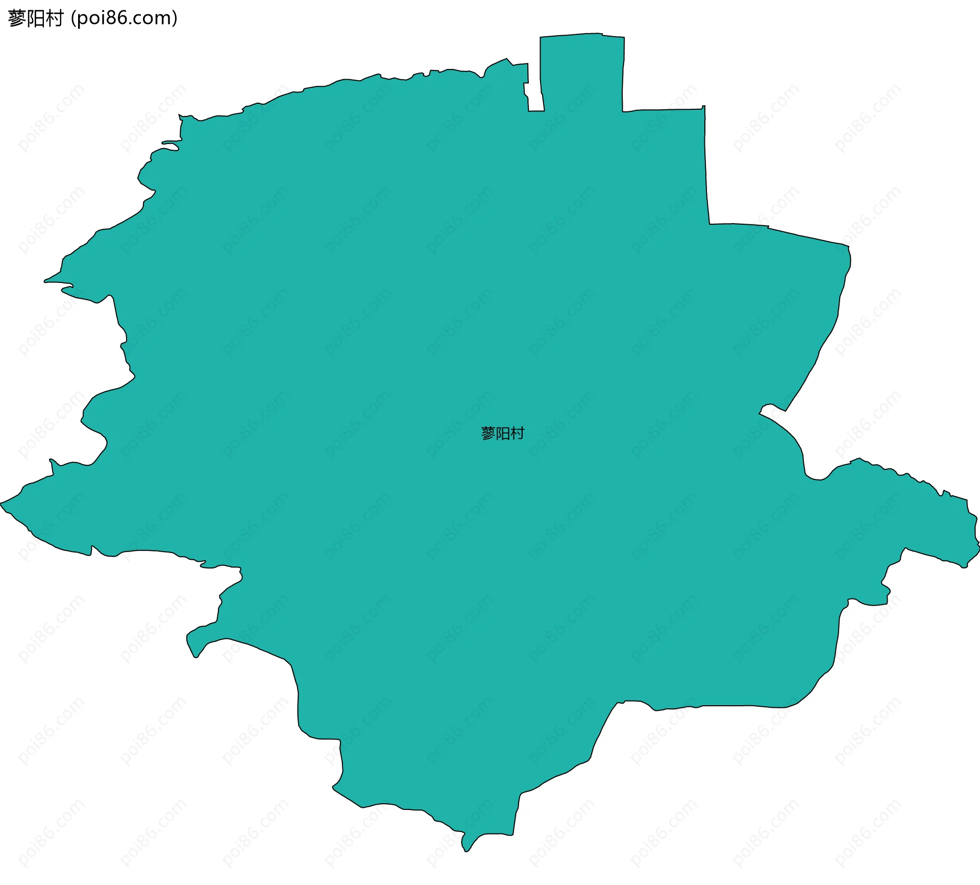 蓼阳村边界地图