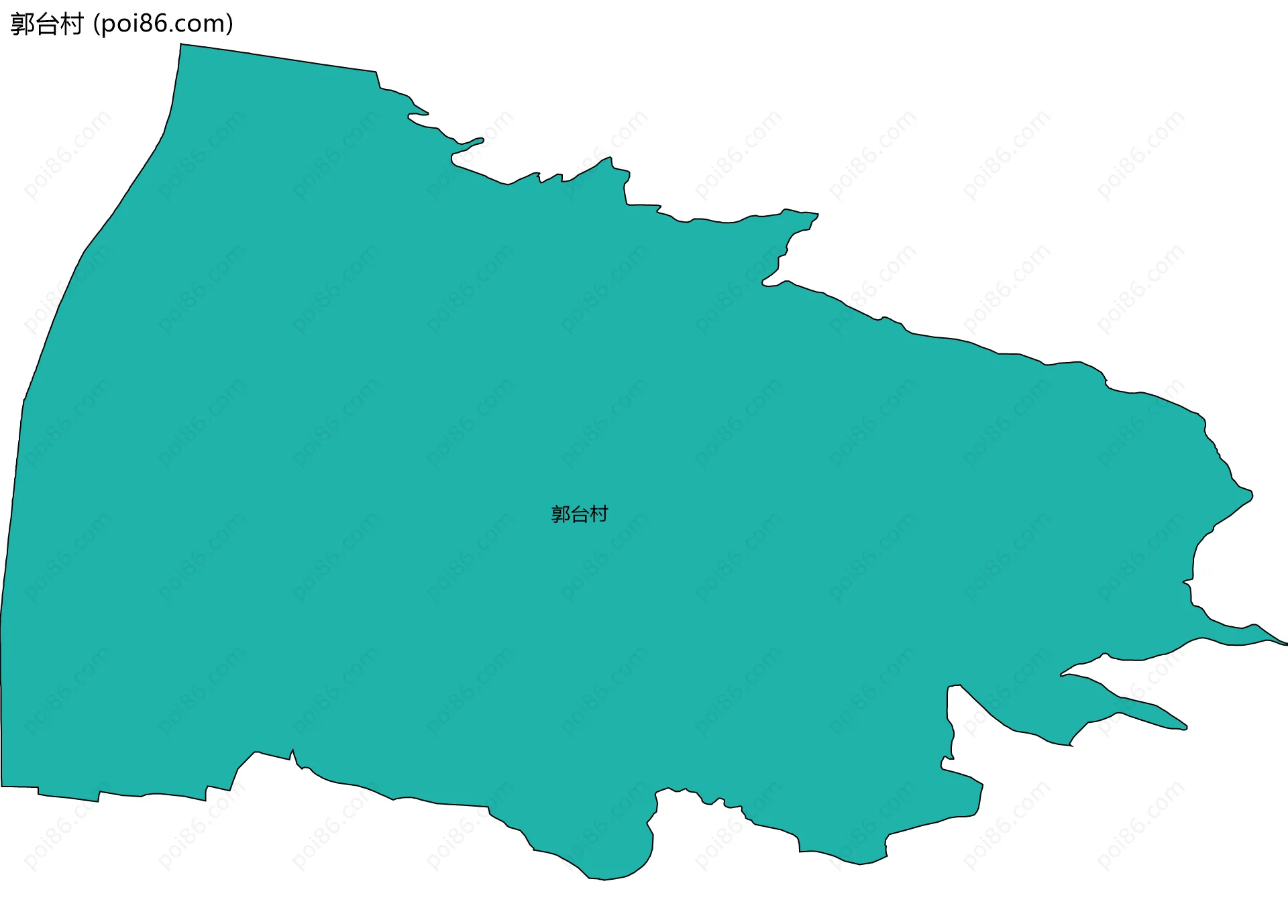 郭台村边界地图