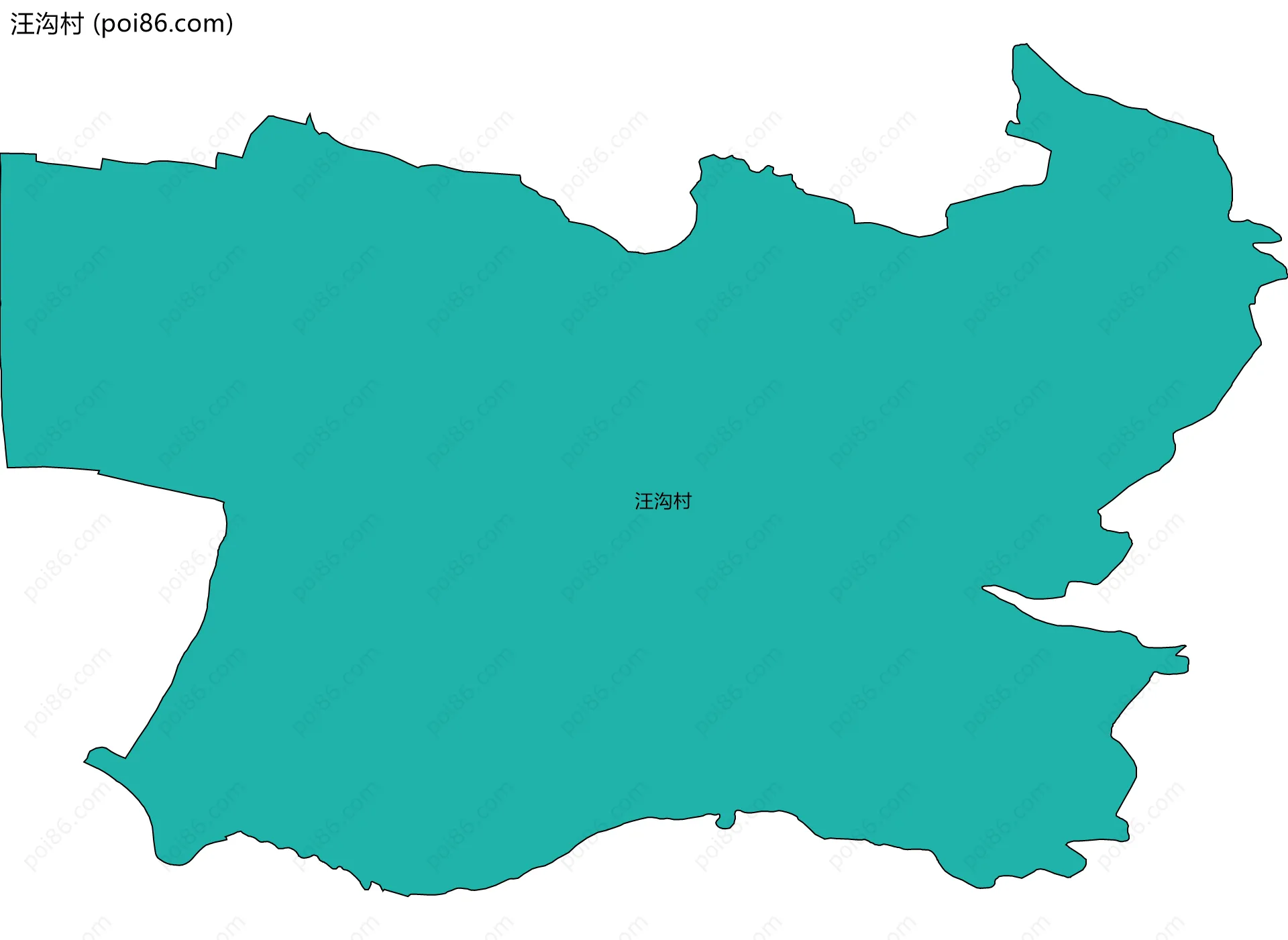 汪沟村边界地图