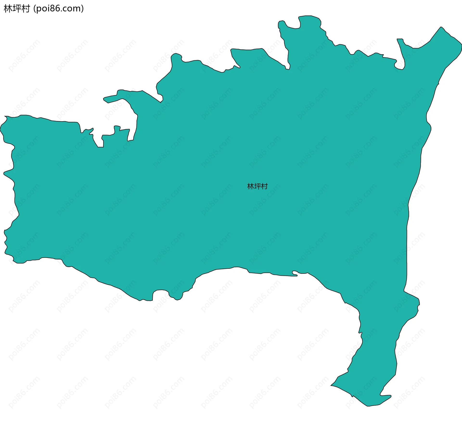 林坪村边界地图